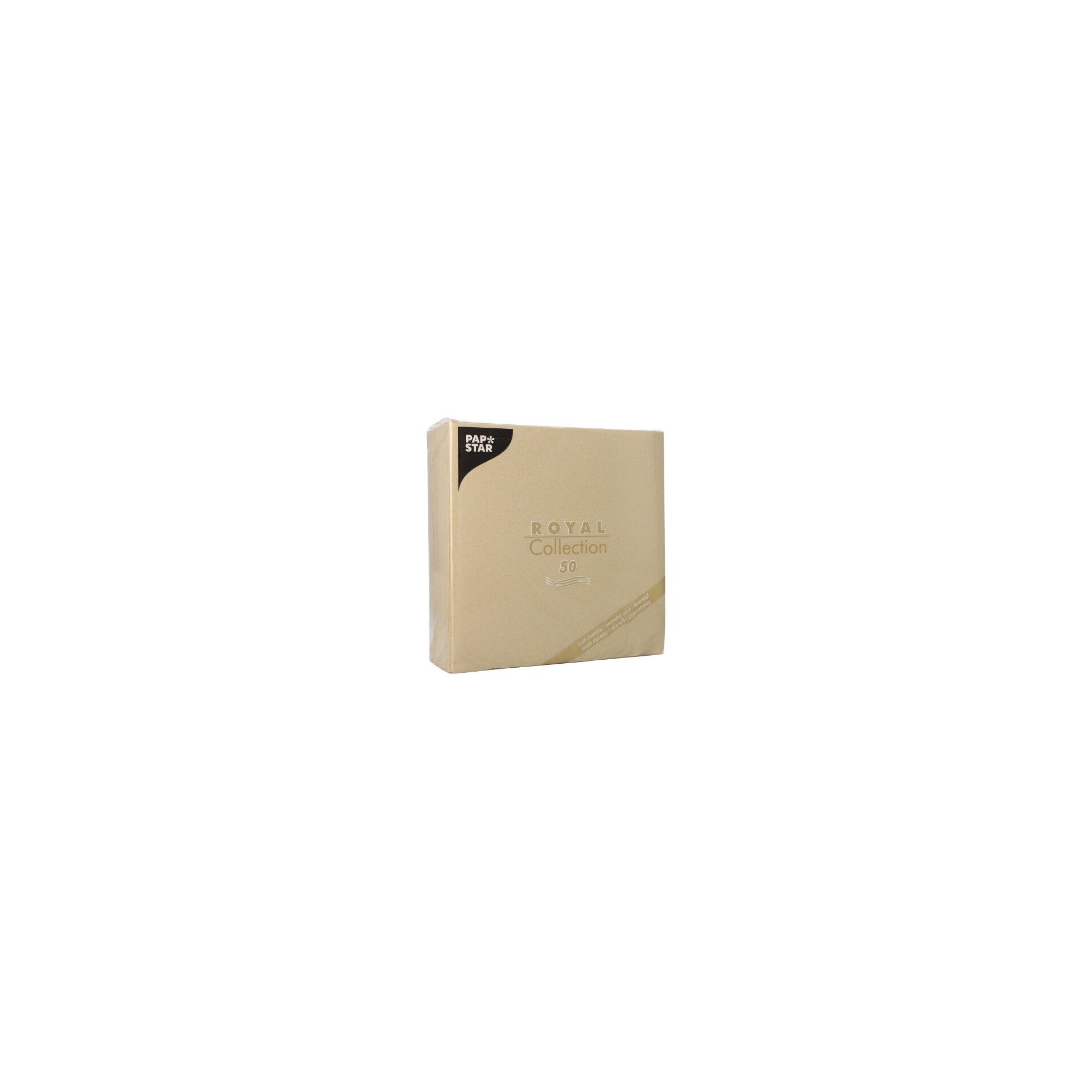 Servietten "ROYAL Collection" 1/4-Falz 40 cm x 40 cm sand