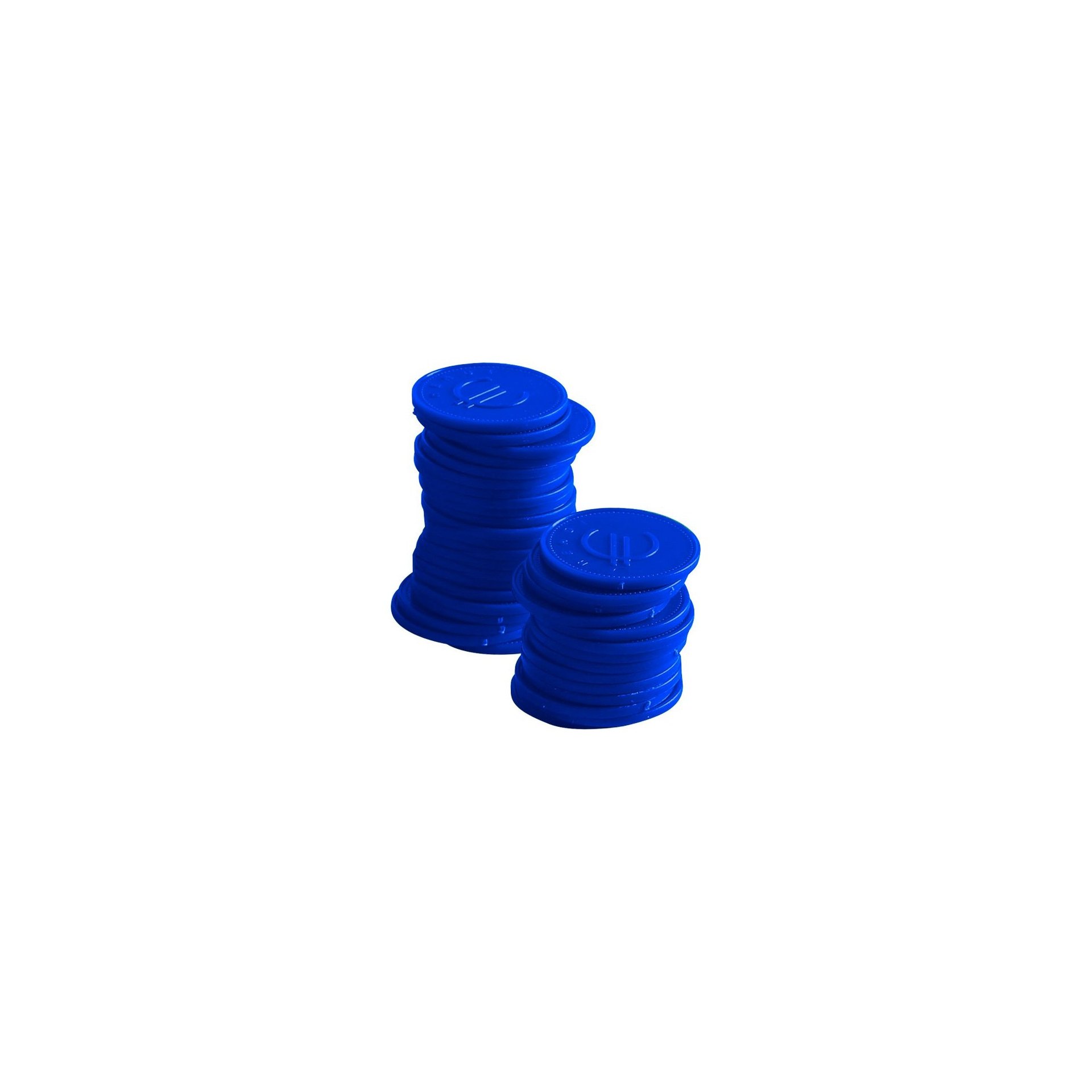 Pfandmünzen - 100 Stk., BarUp, Blau, 100 Stk., ⌀25mm Pfandmünzen - 100 Stk., BarUp, Blau, 100 Stk., ⌀25mm
