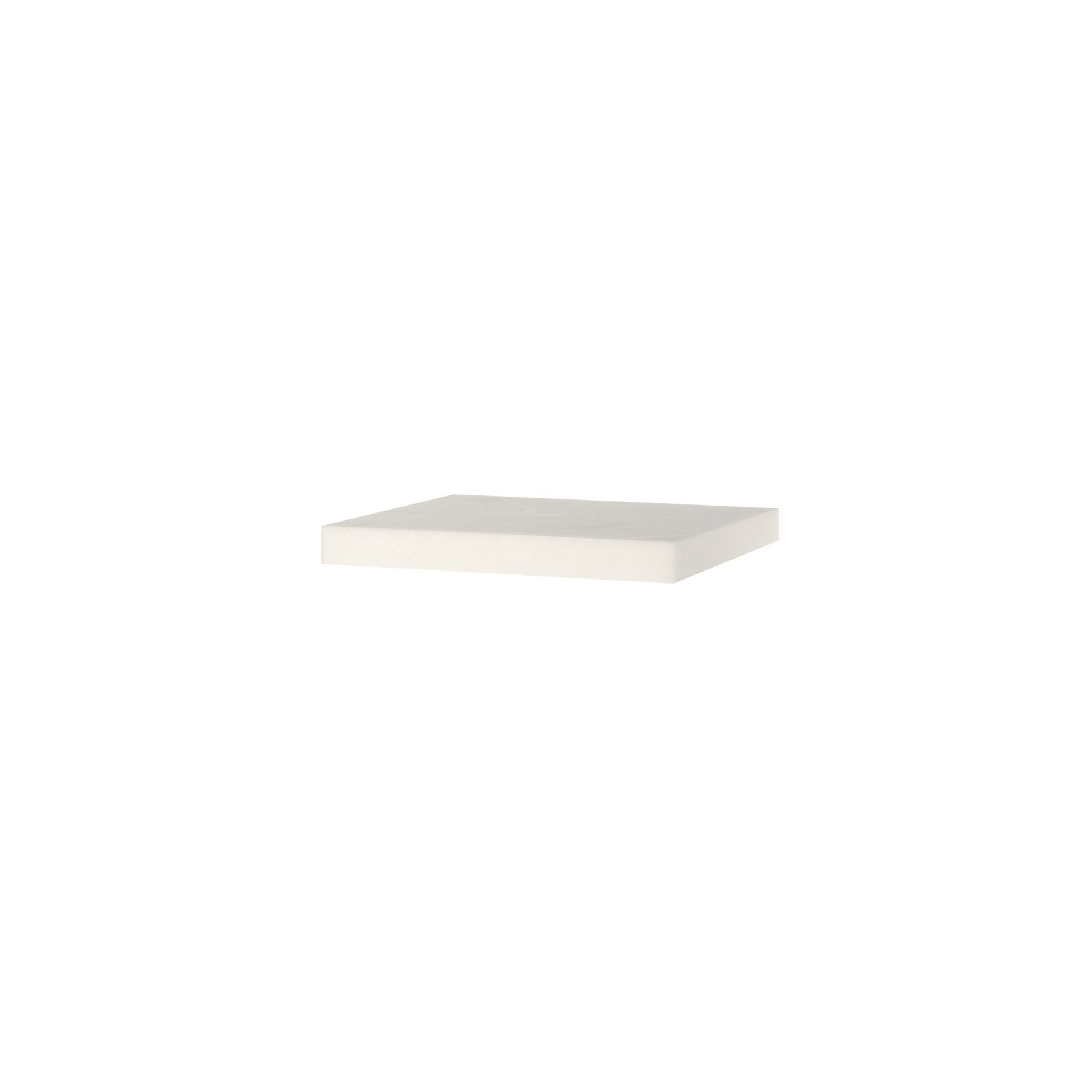 Hackblock HDPE, Weiß, 500x400x(H)50mm Hackblock HDPE, Weiß, 500x400x(H)50mm