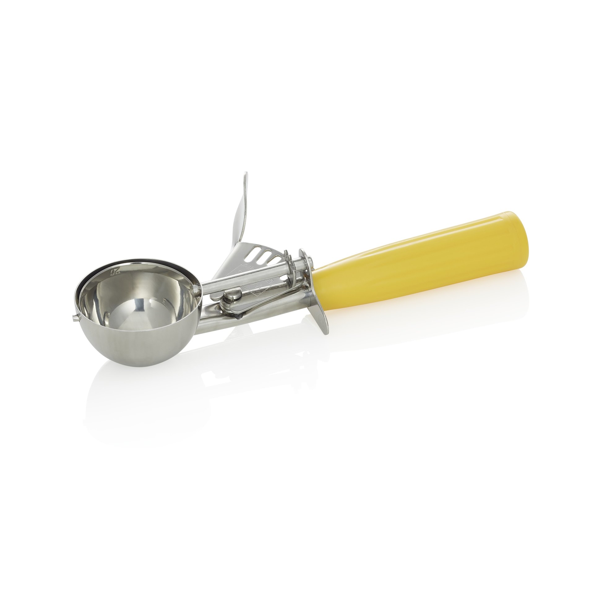 Portionierer, 21 cm,Ø 5,5 cm, gelber Griff, Polypropylen Portionierer, 21 cm,Ø 5,5 cm, gelber Griff, Polypropylen
