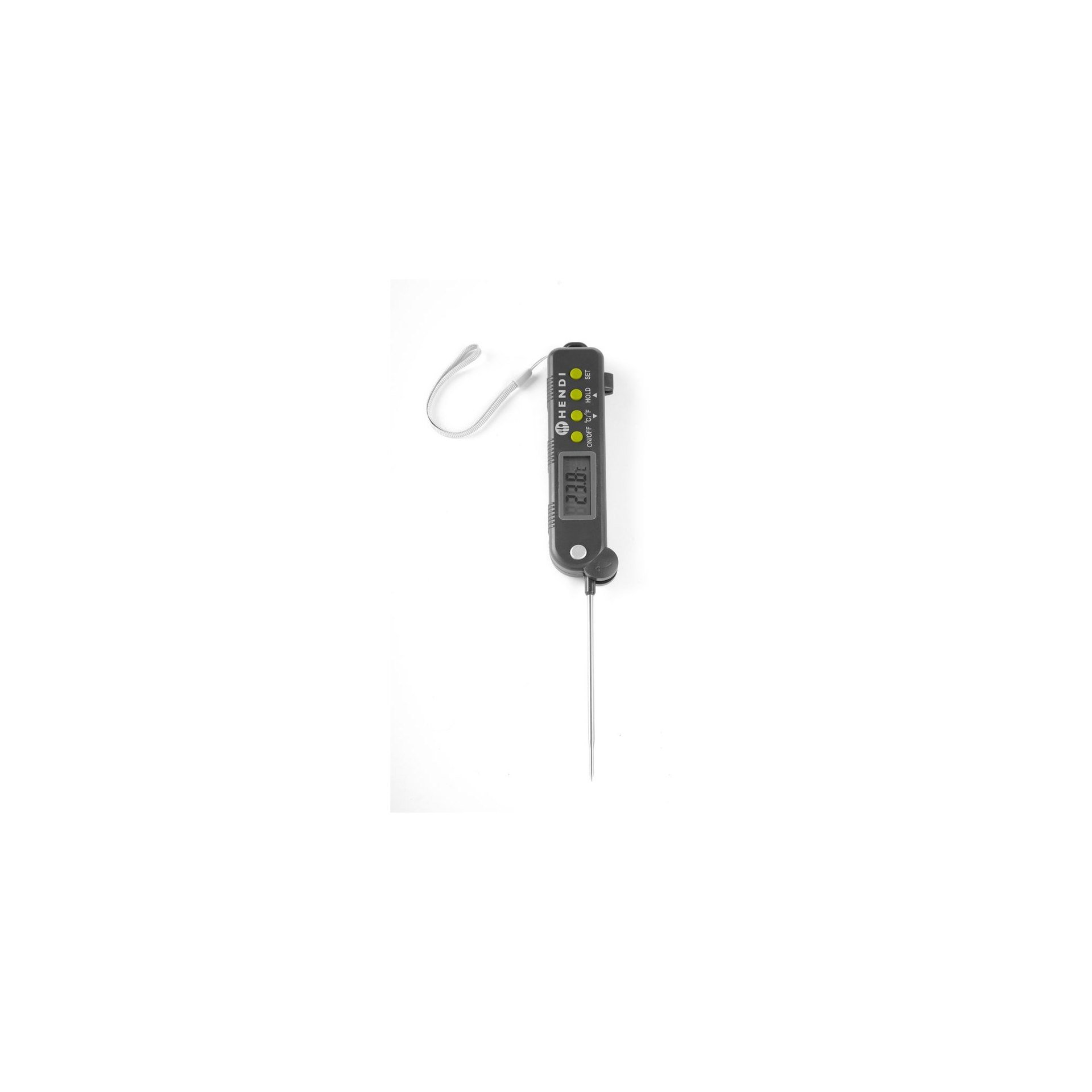 Thermometer mit einklappbarer Sonde, 160x40x(H)25mm
