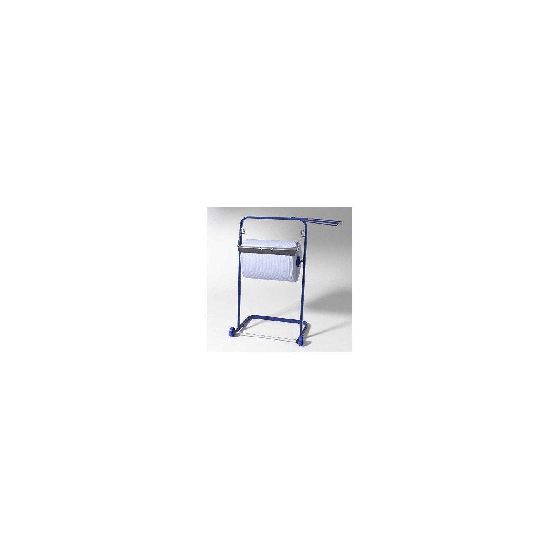Bodenständer für Putzrollen 89,5 cm x 38 cm x 75 cm blau mit Abfallsackhalterung Bodenständer für Putzrollen 89,5 cm x 38 cm x 75 cm blau mit Abfallsackhalterung