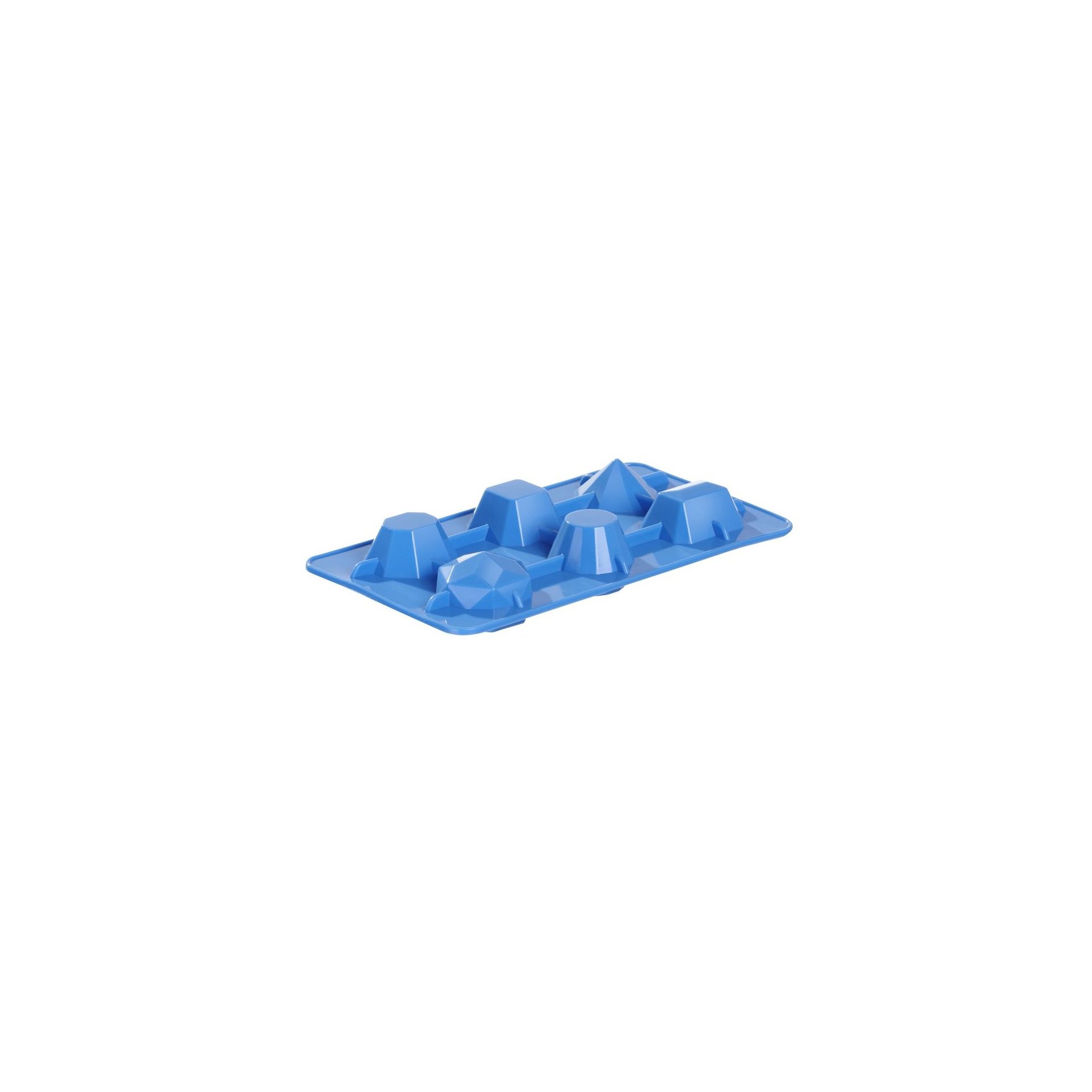Eiswürfelform, edelsteinförmig, BarUp, Blau, 2 Stk., 190x105x(H)30mm