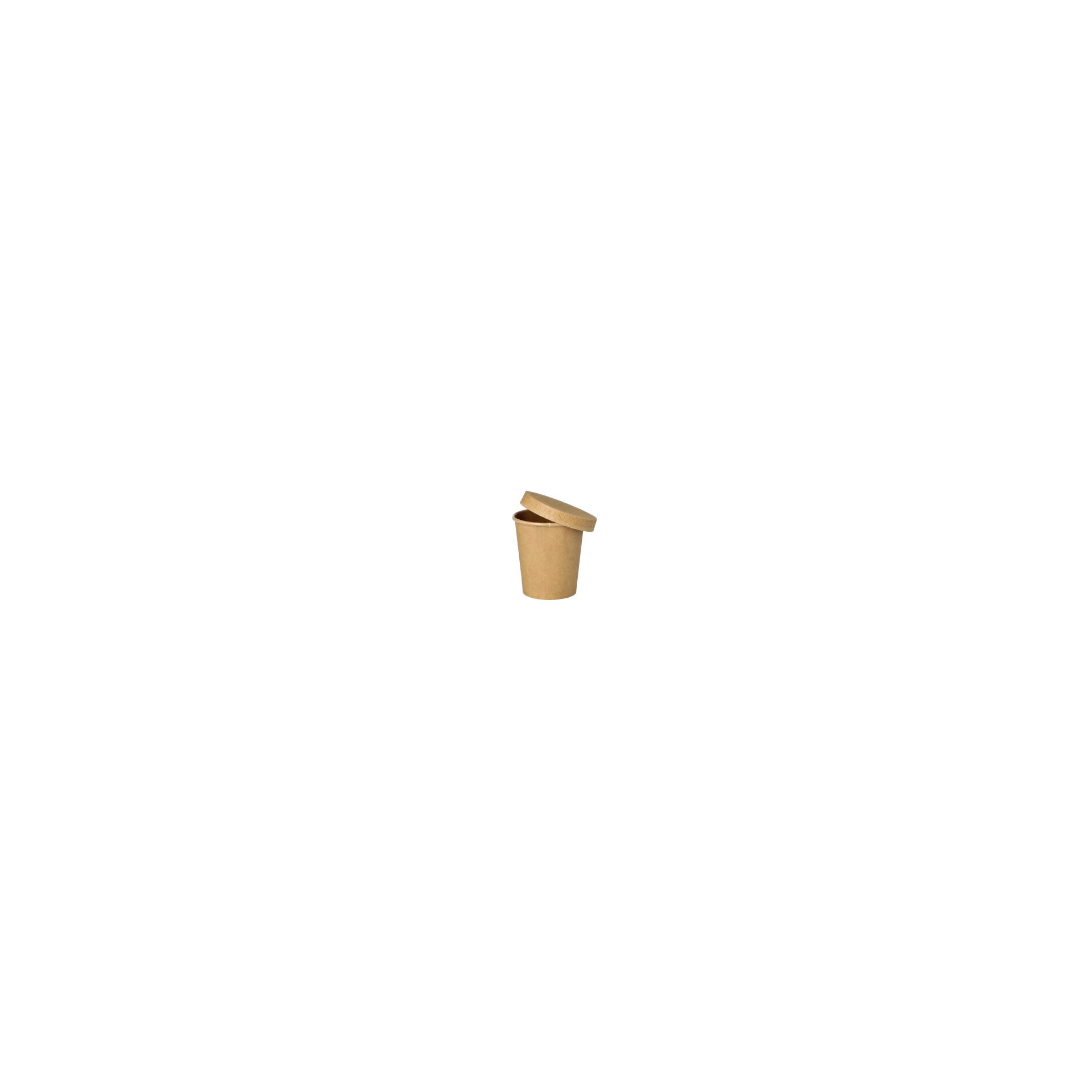 Portionsbecher, Pappe 120 ml Ø 6 cm · 6,6 cm braun Portionsbecher, Pappe 120 ml Ø 6 cm · 6,6 cm braun