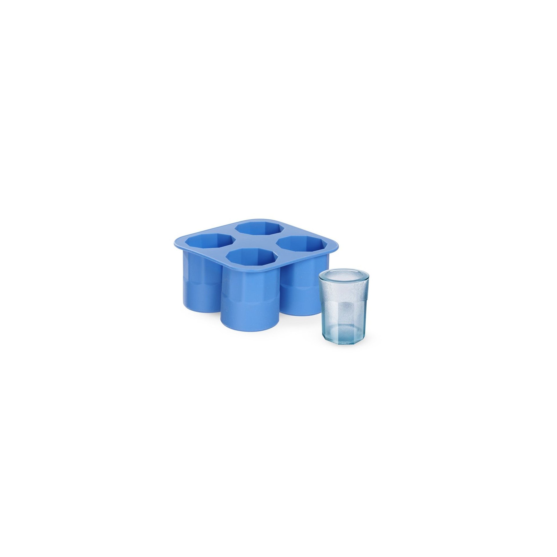 Eiswürfelform, Shotglas, BarUp, Blau, 122x122x(H)60mm