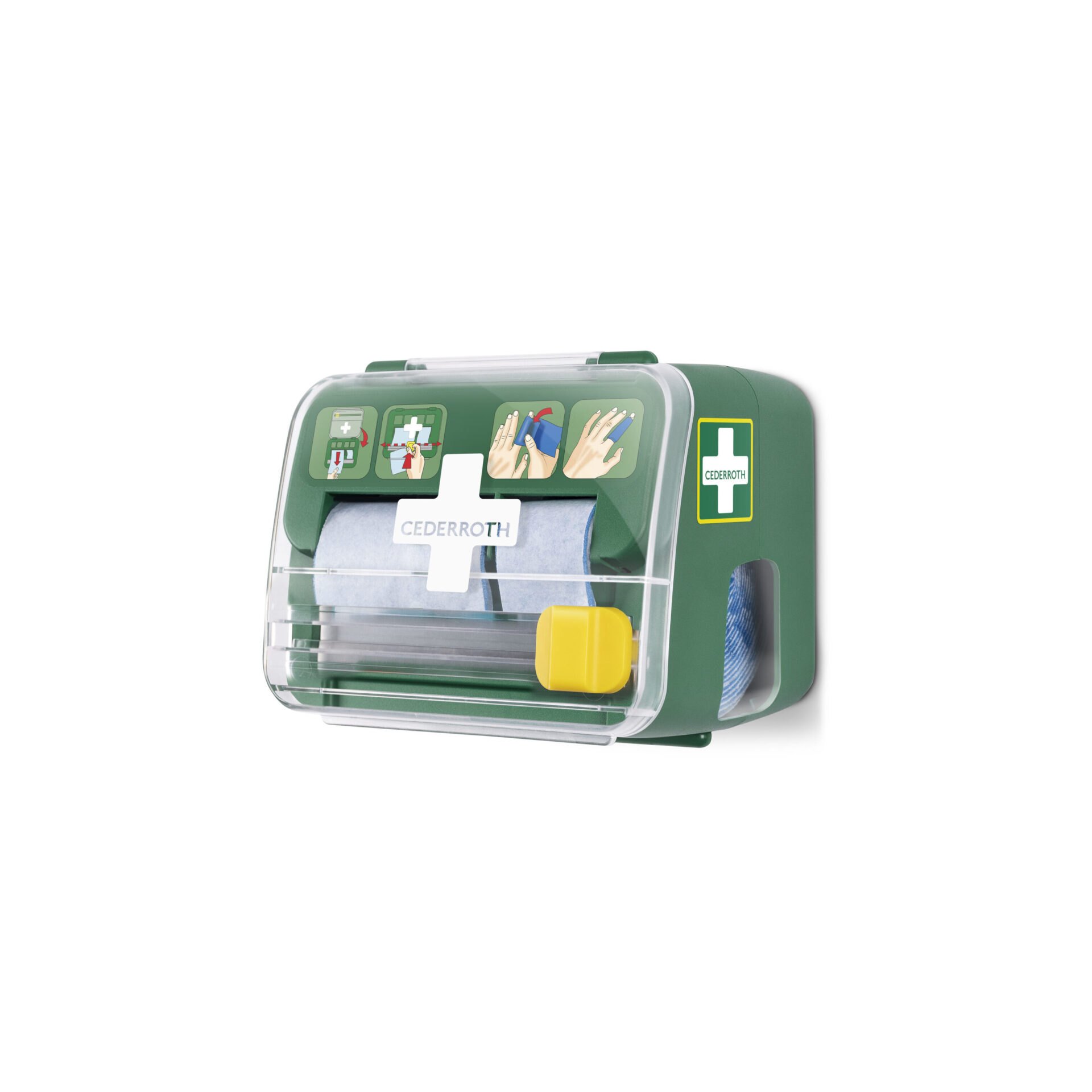 "Cederroth" Soft Foam Bandage Spender 2-in-1 12,3 cm x 13,8 cm x 14,2 cm grün