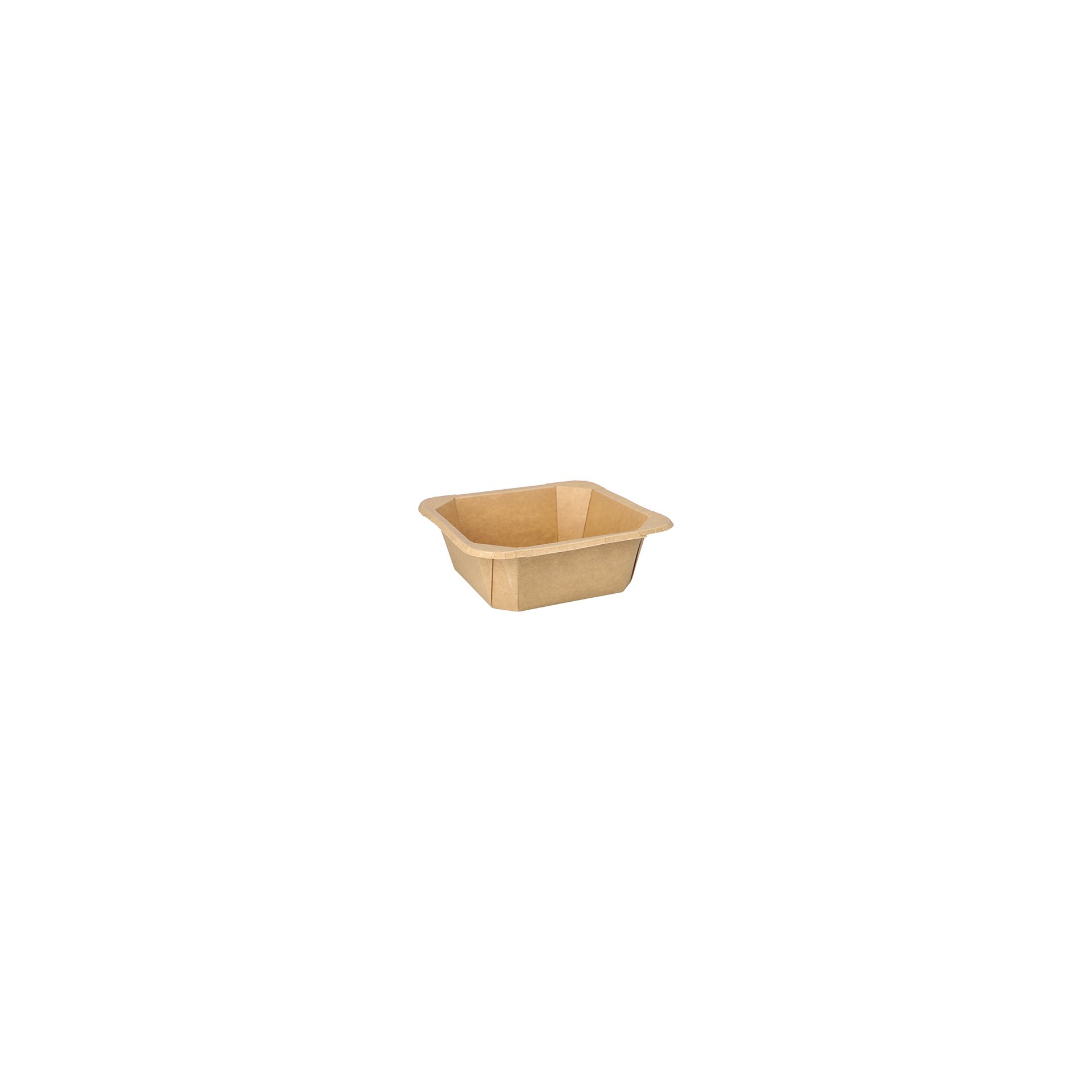 Lunchboxen, Pappe eckig 1200 ml 6 cm x 18 cm x 18 cm braun