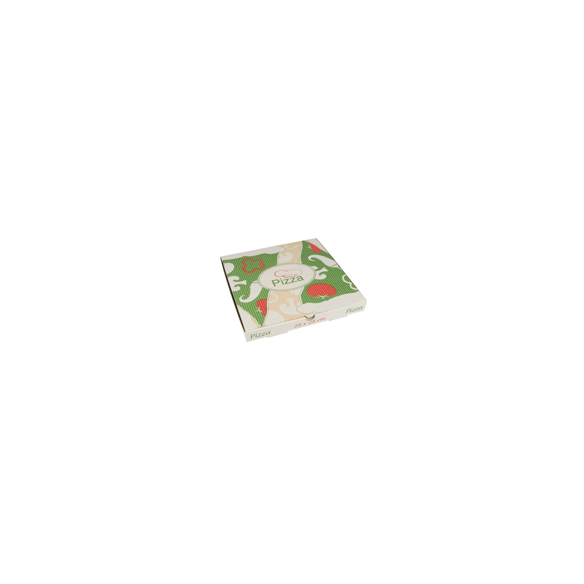 Pizzakartons, Cellulose "pure" eckig 28 cm x 28 cm x 3 cm Pizzakartons, Cellulose "pure" eckig 28 cm x 28 cm x 3 cm