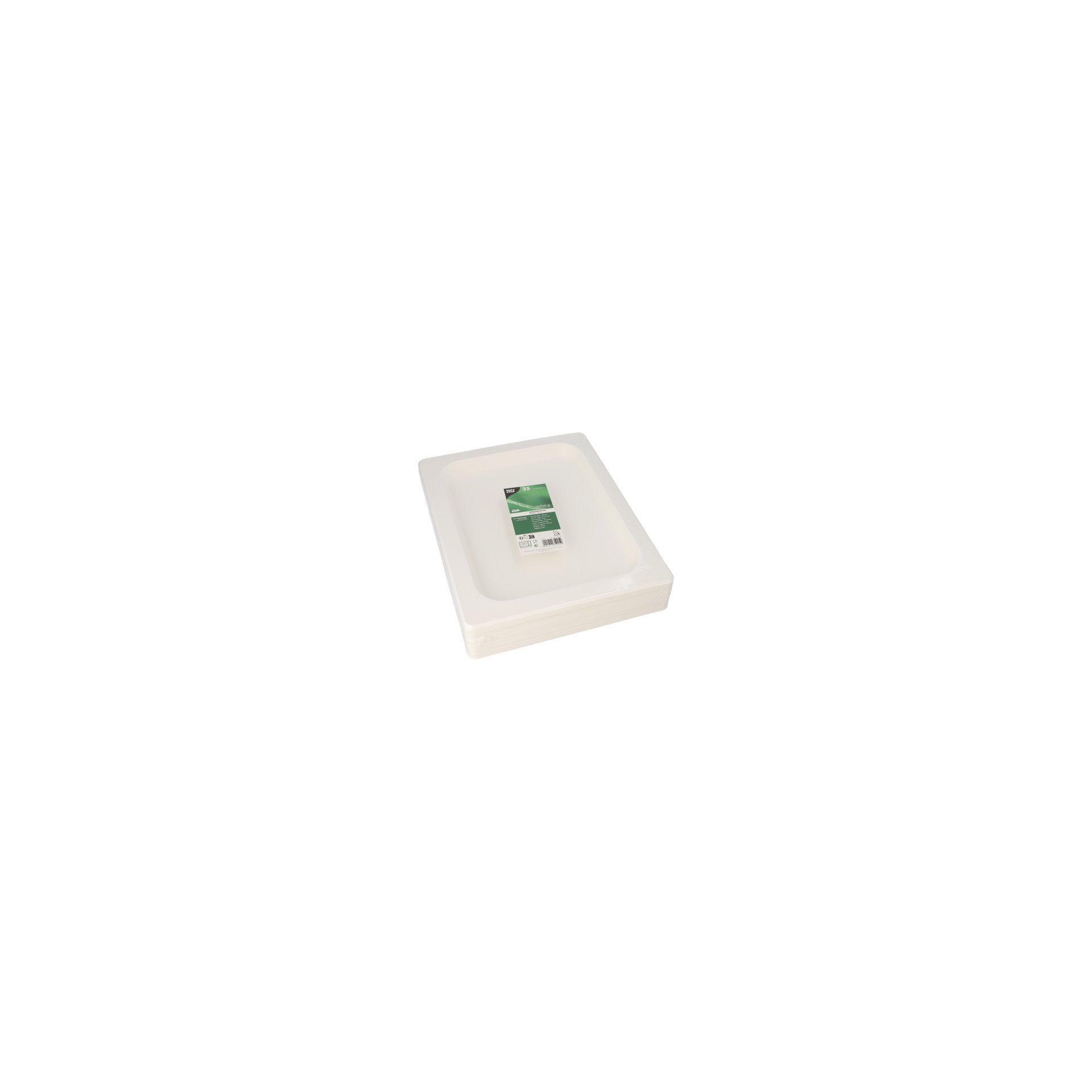Servierplatten, Zuckerrohr GN 1/2 2 cm x 32,4 cm x 26,4 cm weiss Servierplatten, Zuckerrohr GN 1/2 2 cm x 32,4 cm x 26,4 cm weiss