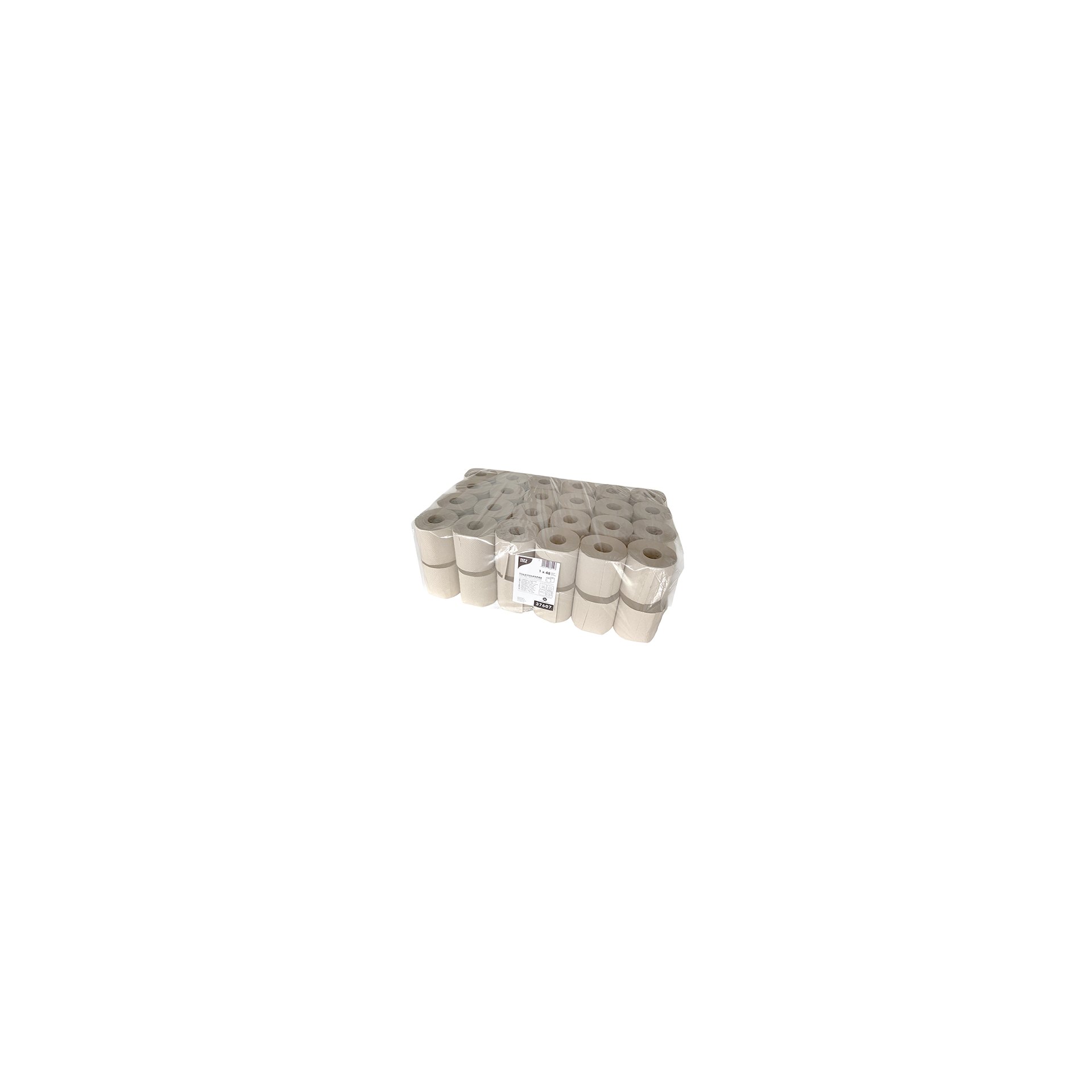Rollen Toilettenpapier, 1-lagiges Krepp Ø 10,5 cm · 11 cm x 9,8 cm natur 400 Blatt