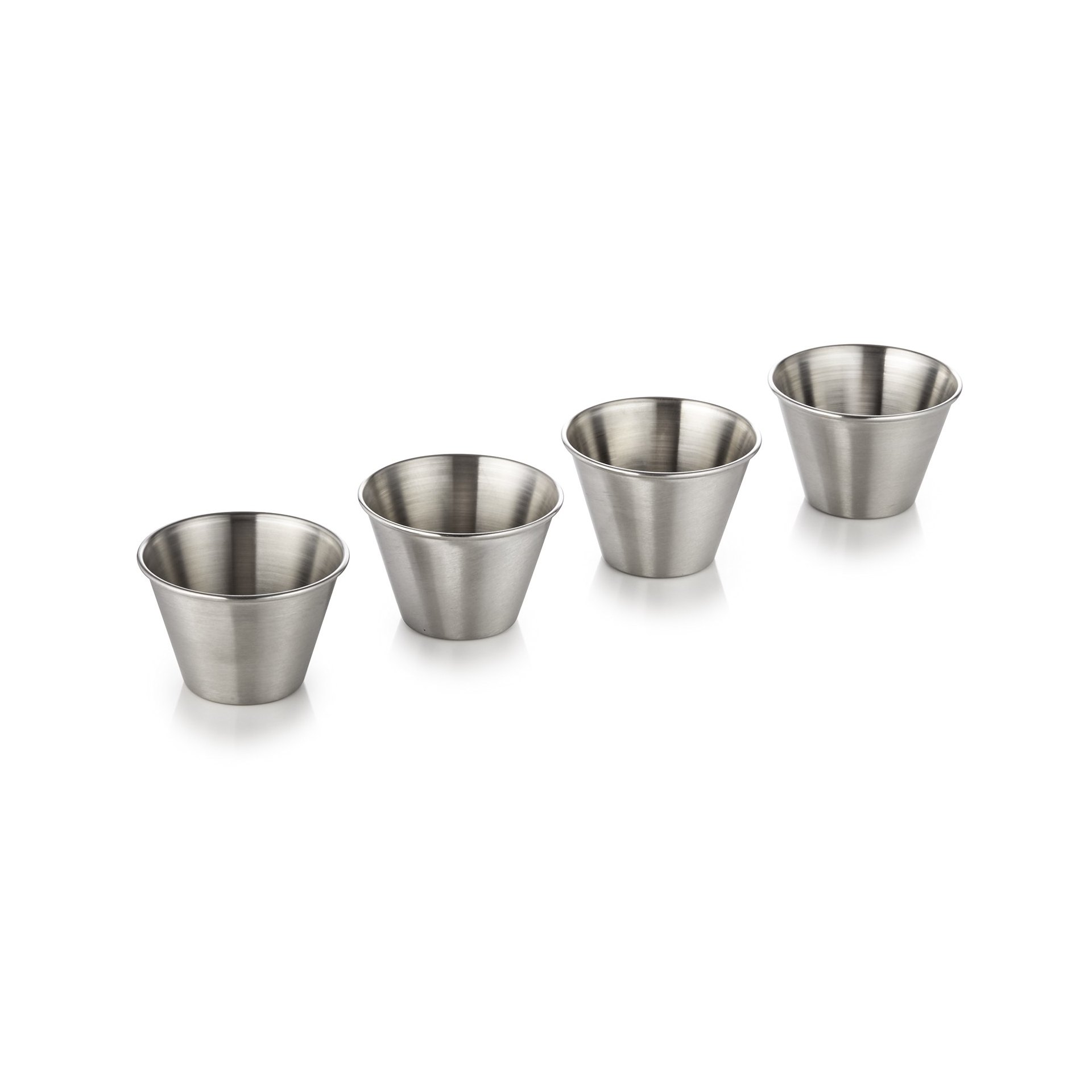 Dipschale Set, 80 ml, Ø 7 cm, Set á 4 Stück, Chromnickelstahl