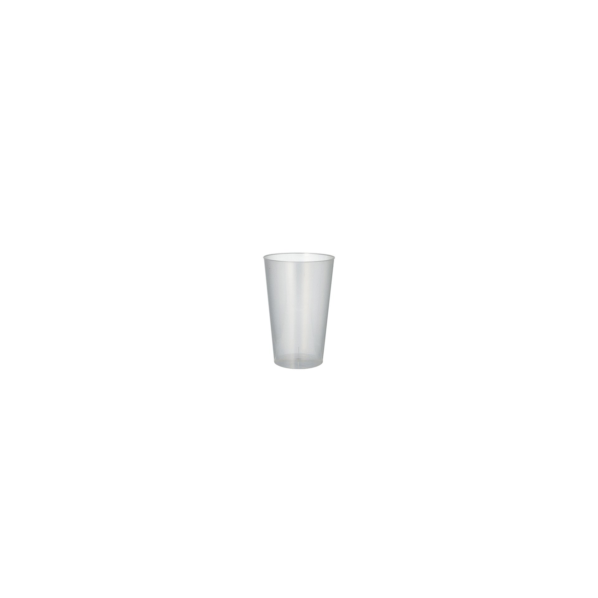 Mehrweg-Trinkbecher PP 0,4 l Ø 8,6 cm · 13 cm transluzent Mehrweg-Trinkbecher PP 0,4 l Ø 8,6 cm · 13 cm transluzent