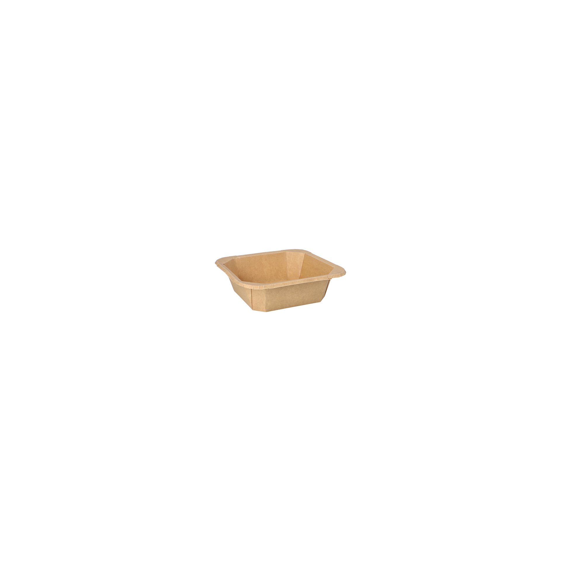 Lunchboxen, Pappe eckig 1000 ml 5,2 cm x 18 cm x 18 cm braun