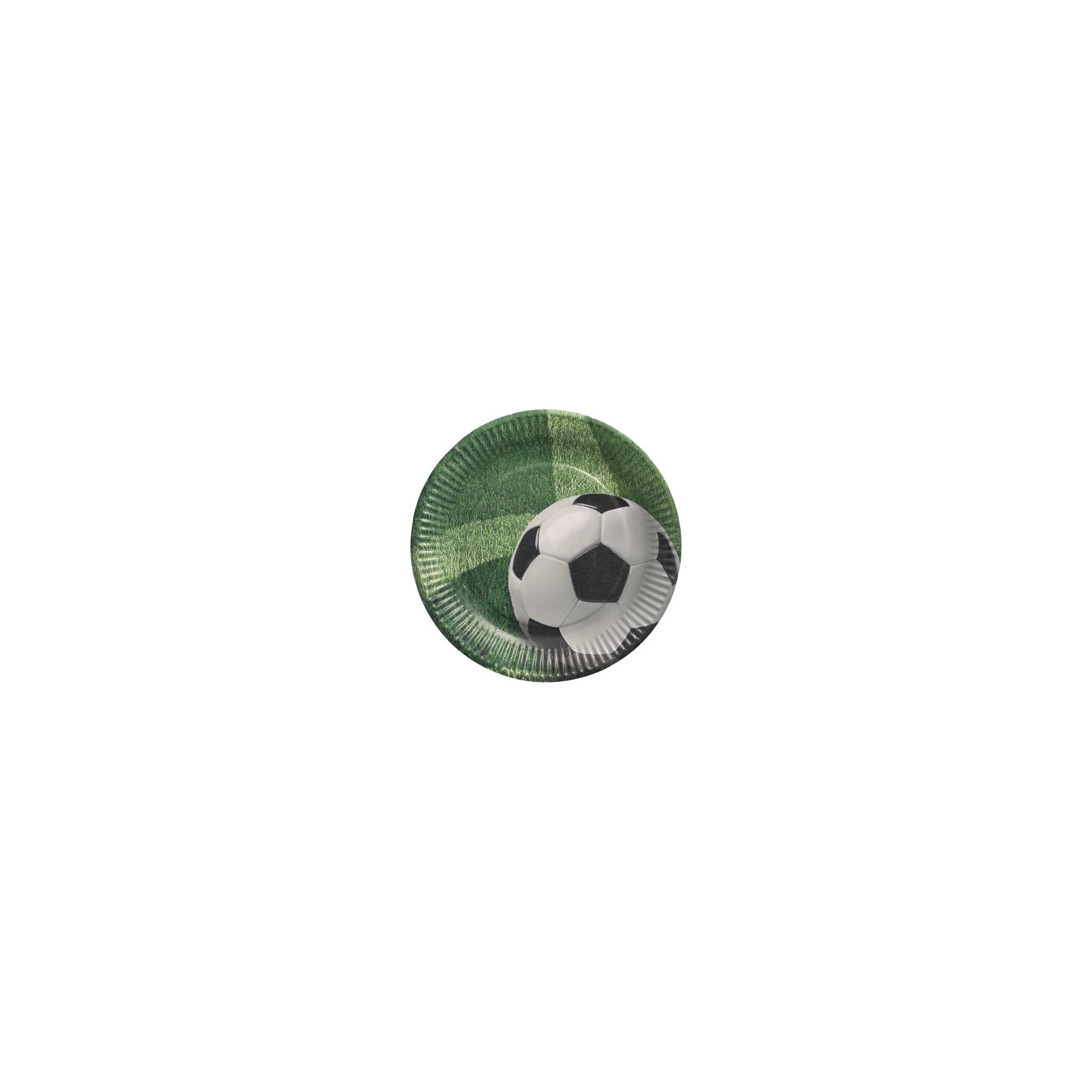 Teller, Pappe rund Ø 23 cm "Football"