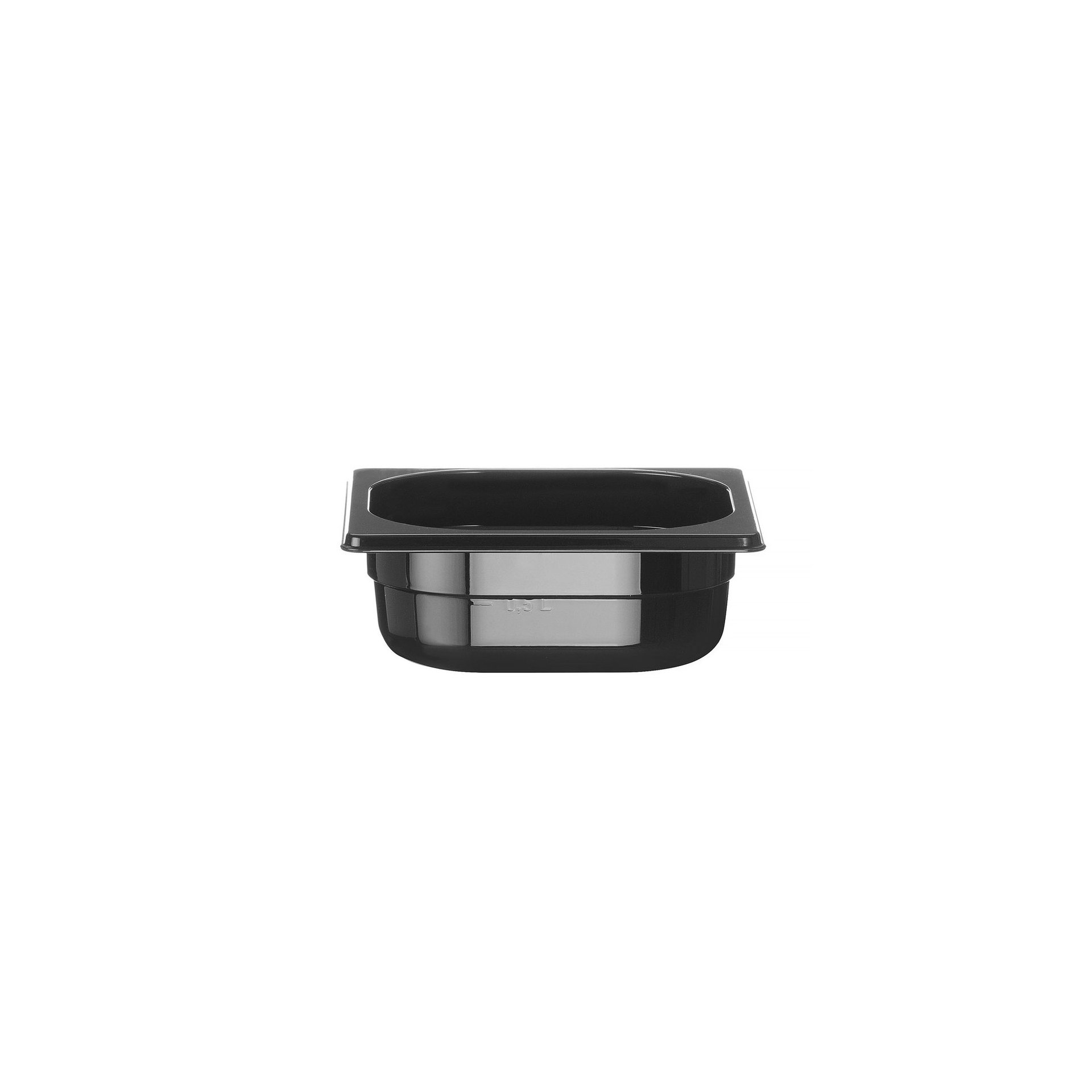 Gastronorm-Behälter 1/6, Profi Line, GN 1/6, 1L, Schwarz, 176x162x(H)65mm