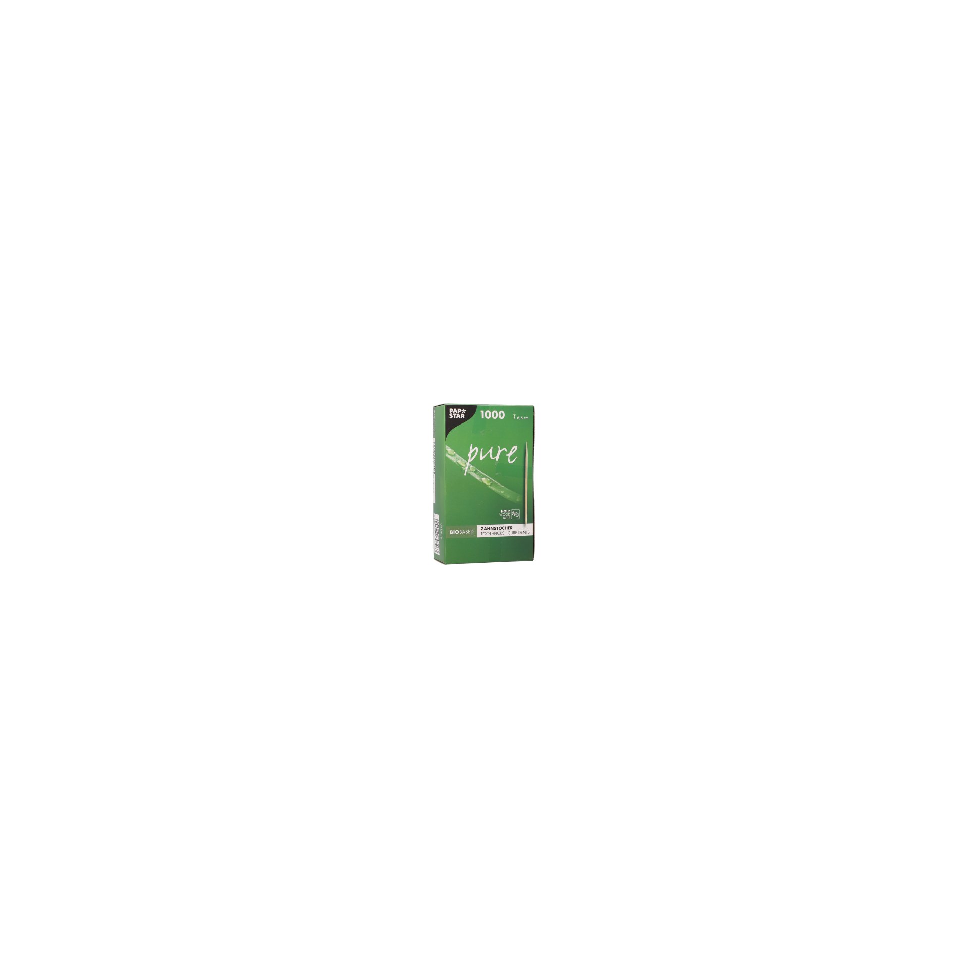 Zahnstocher, Holz "pure" rund 6,8 cm