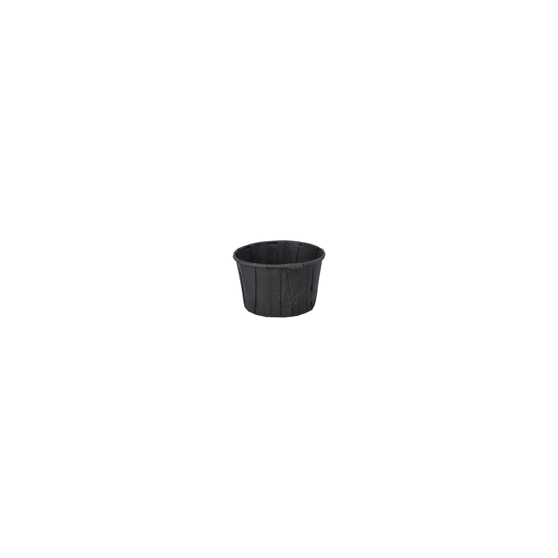 Dressingbecher, Papier 110 ml Ø 7 cm · 4,2 cm schwarz Dressingbecher, Papier 110 ml Ø 7 cm · 4,2 cm schwarz