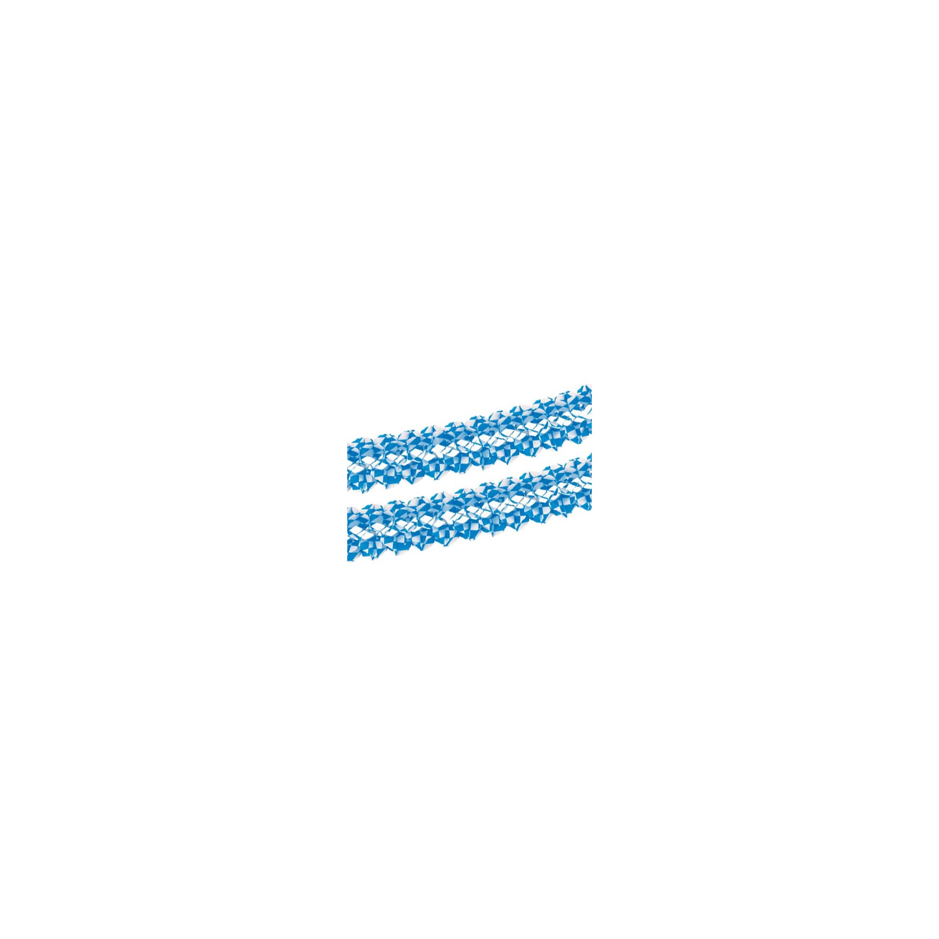 Girlande, Papier Ø 16 cm · 4 m "Bayrisch Blau" schwer entflammbar