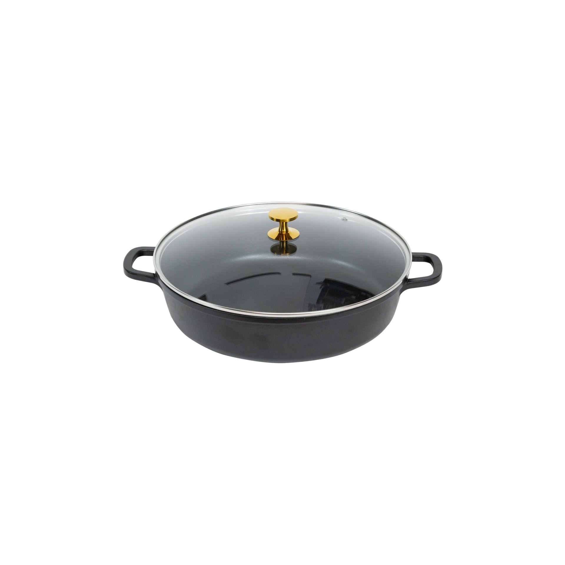 AluChef® Bräter, rund 32 cm / schwarz
