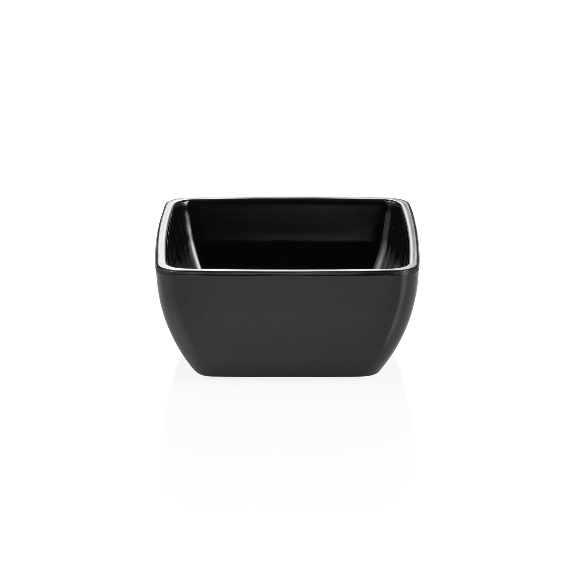 Schale DAY & NIGHT, 13 x 13 x 6 cm, schwarz, Melamin