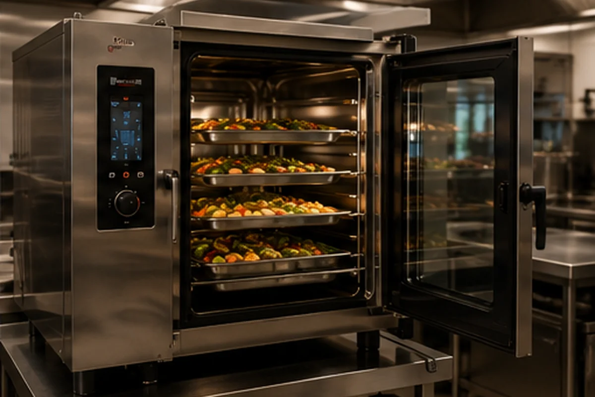 Kochen und Regenerieren mit Großküchentechnik für Kantinen