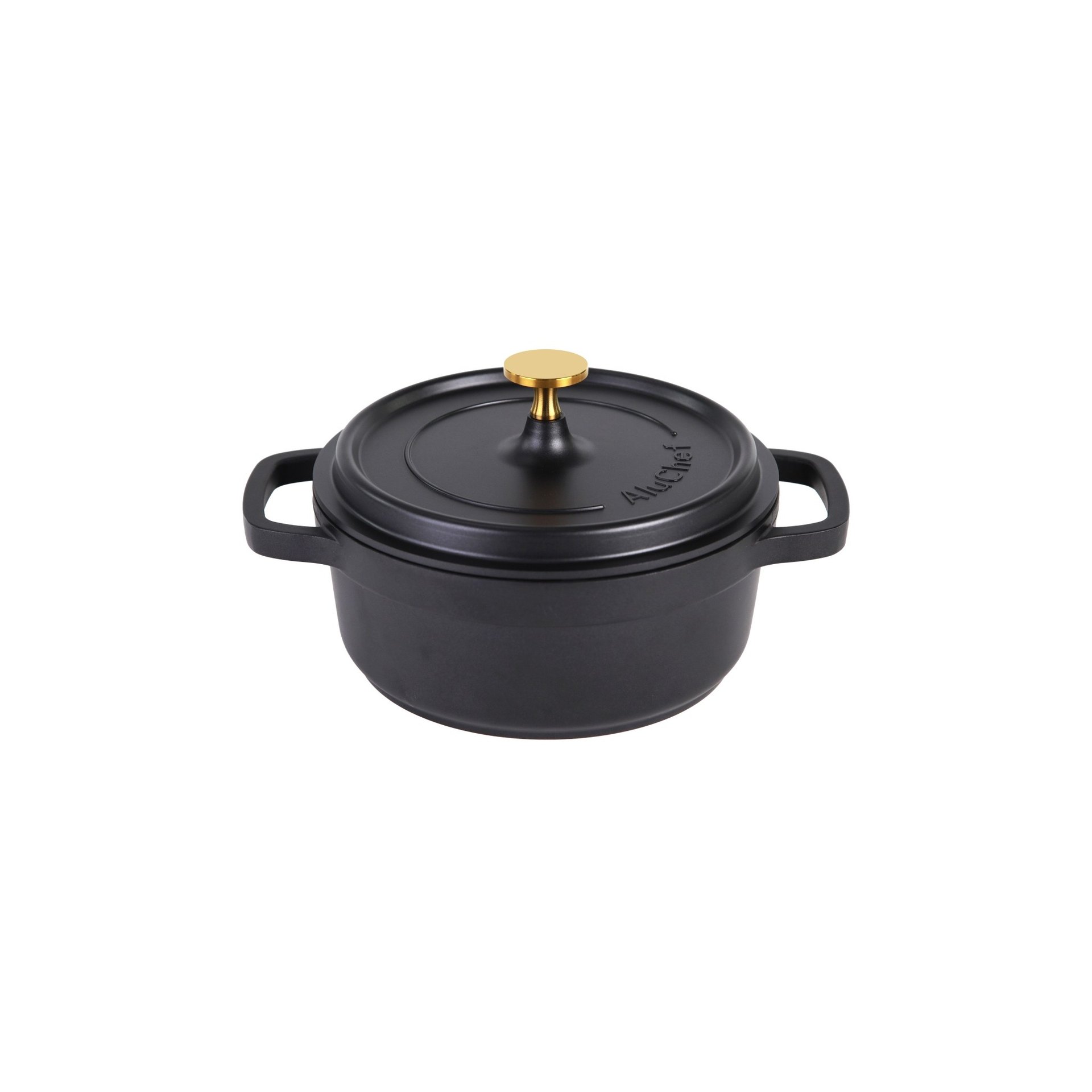 AluChef® Cocotte, rund 20 cm / schwarz AluChef® Cocotte, rund 20 cm / schwarz