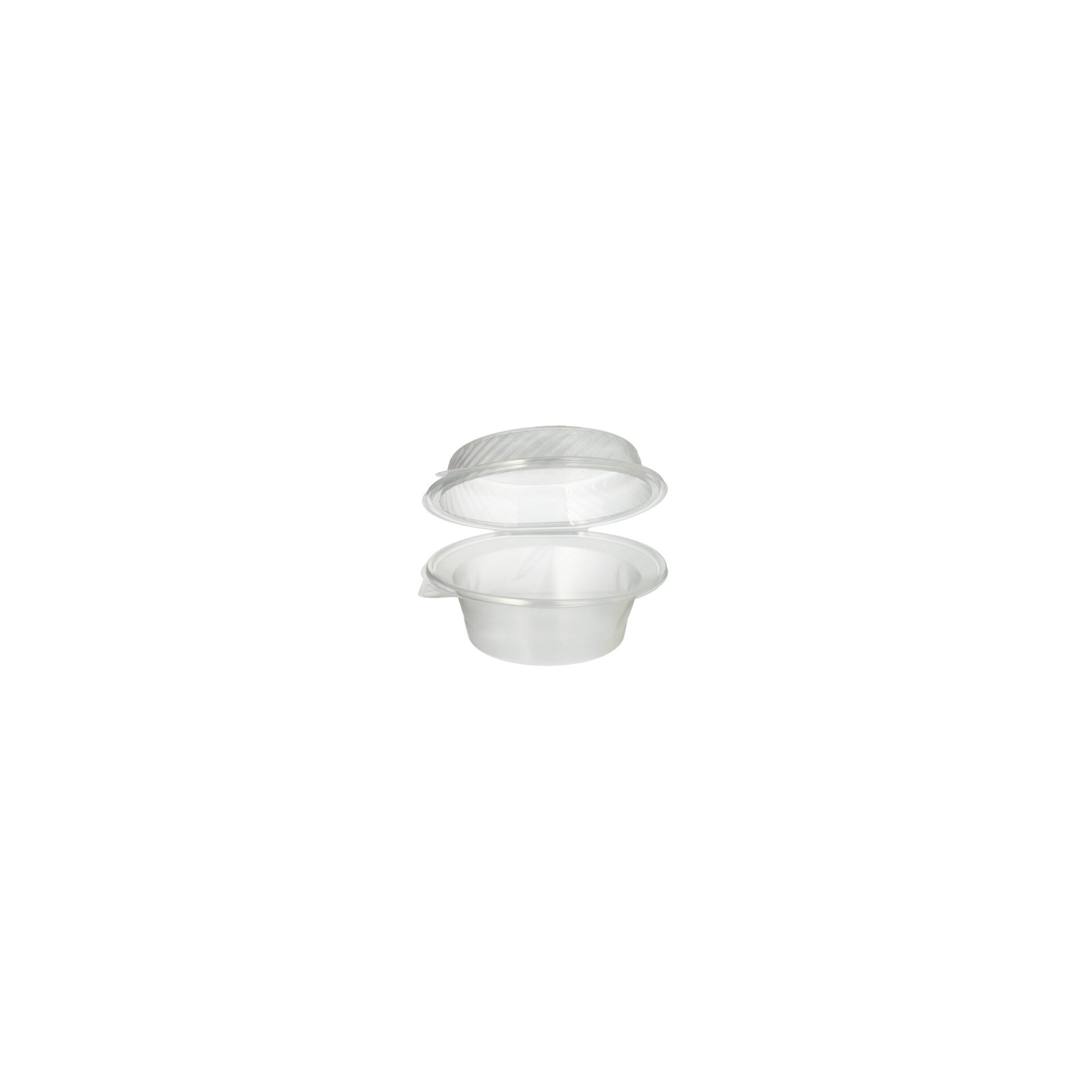 Feinkost- und Salatschalen mit Klappdeckel PP rund 1400 ml 11 cm x 22 cm x 21,5 cm