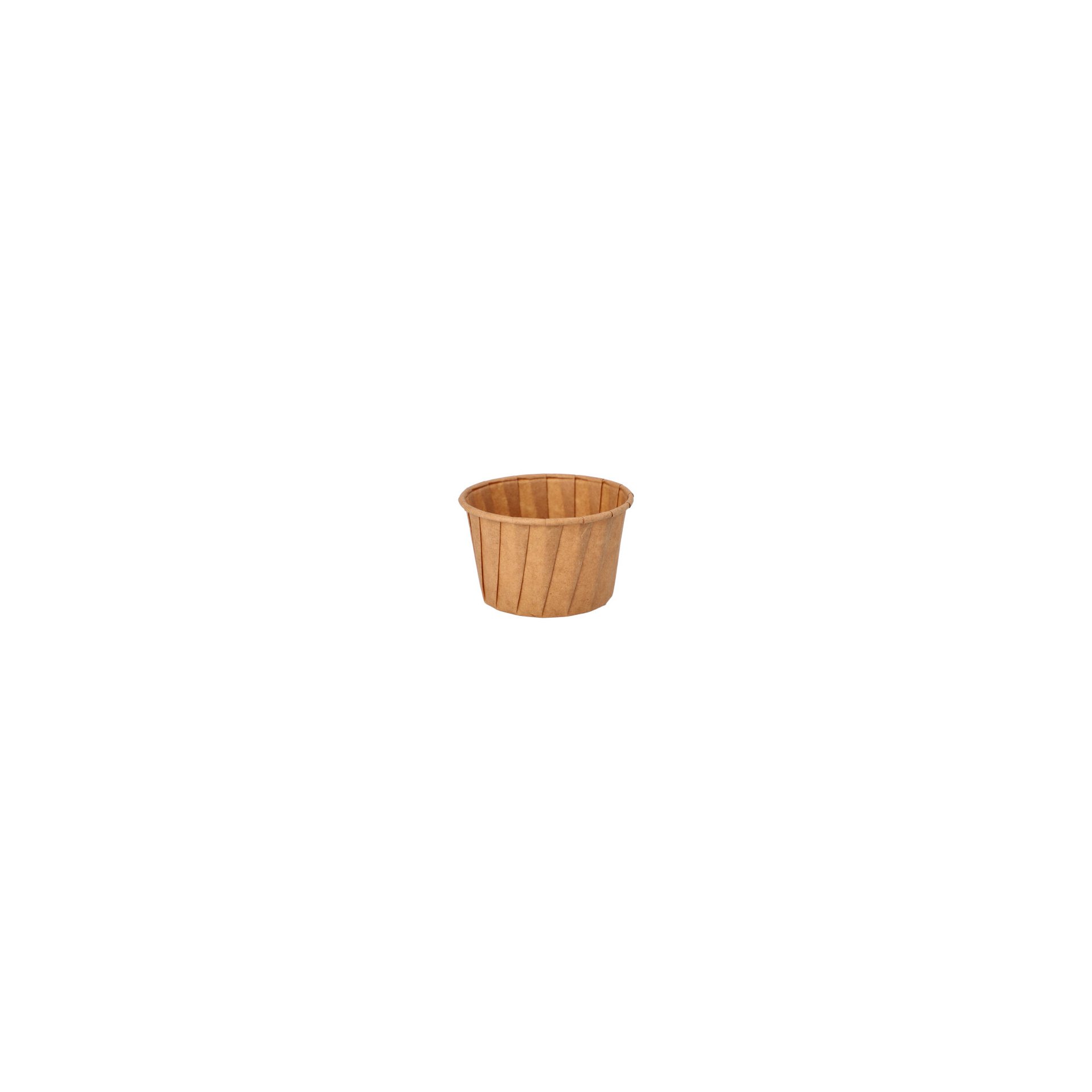 Dressingbecher, Papier "pure" 90 ml Ø 6,6 cm · 4,2 cm braun
