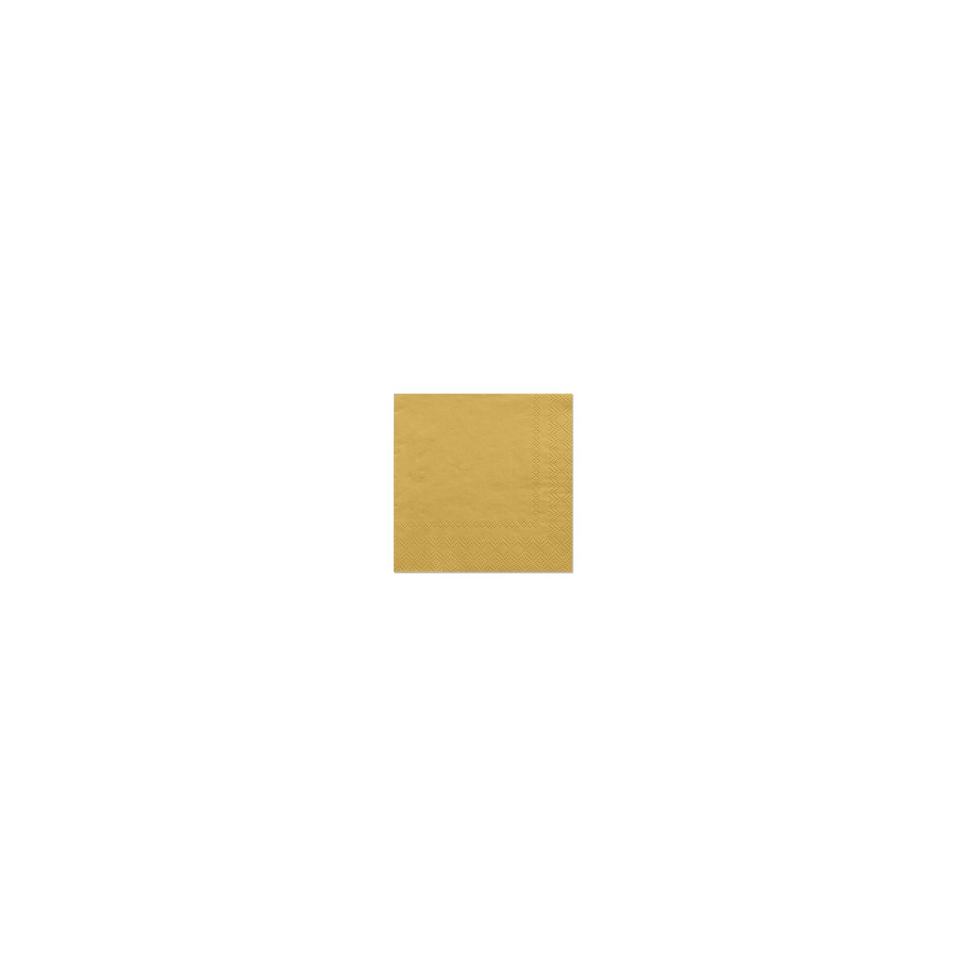 Servietten, 3-lagig 1/4-Falz 25 cm x 25 cm gold Servietten, 3-lagig 1/4-Falz 25 cm x 25 cm gold