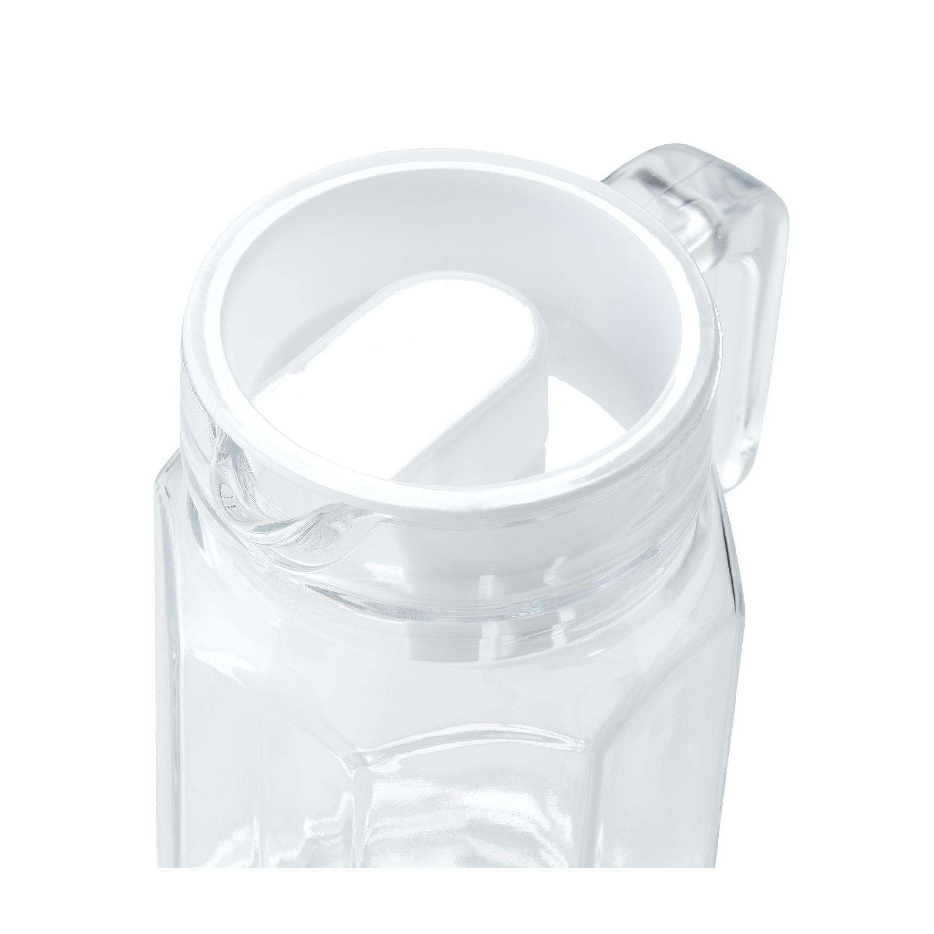 Krug mit Kunststoffdeckel, 0,5 ltr., Ø 7,5 cm, (H) 16 cm