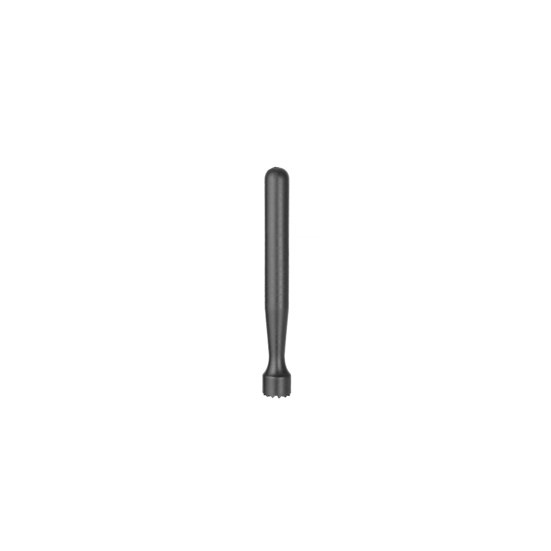 Cocktail-Stößel, BarUp, sternförmig gezahnt, Schwarz, ⌀34x207mm