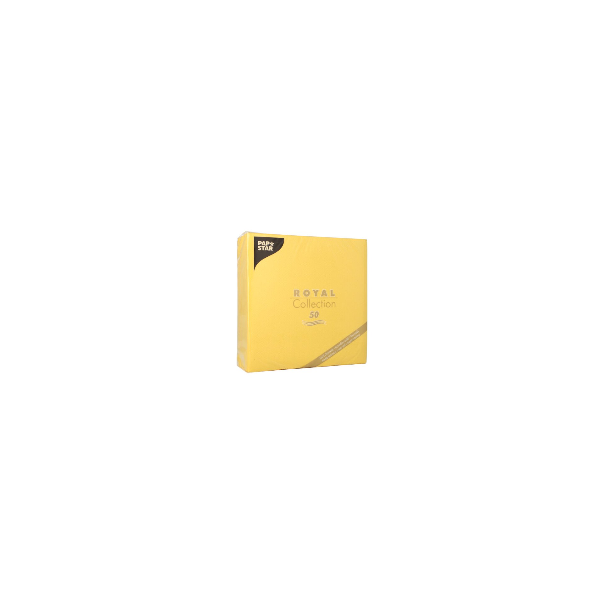 Servietten "ROYAL Collection" 1/4-Falz 40 cm x 40 cm gelb Servietten "ROYAL Collection" 1/4-Falz 40 cm x 40 cm gelb