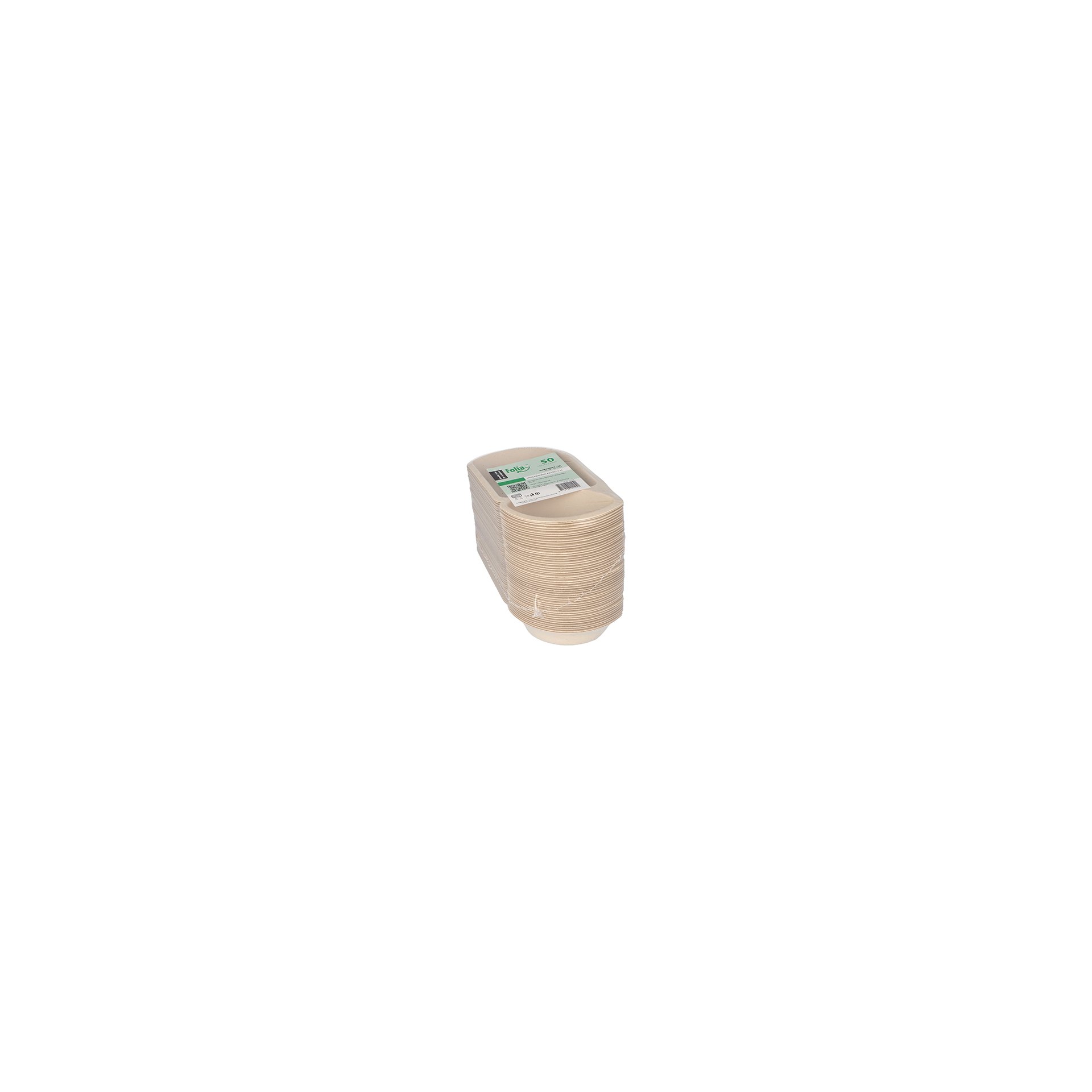 Snacktrays Zuckerrohr 2-geteilt 3,2 cm x 9,7 cm x 17,6 cm natur