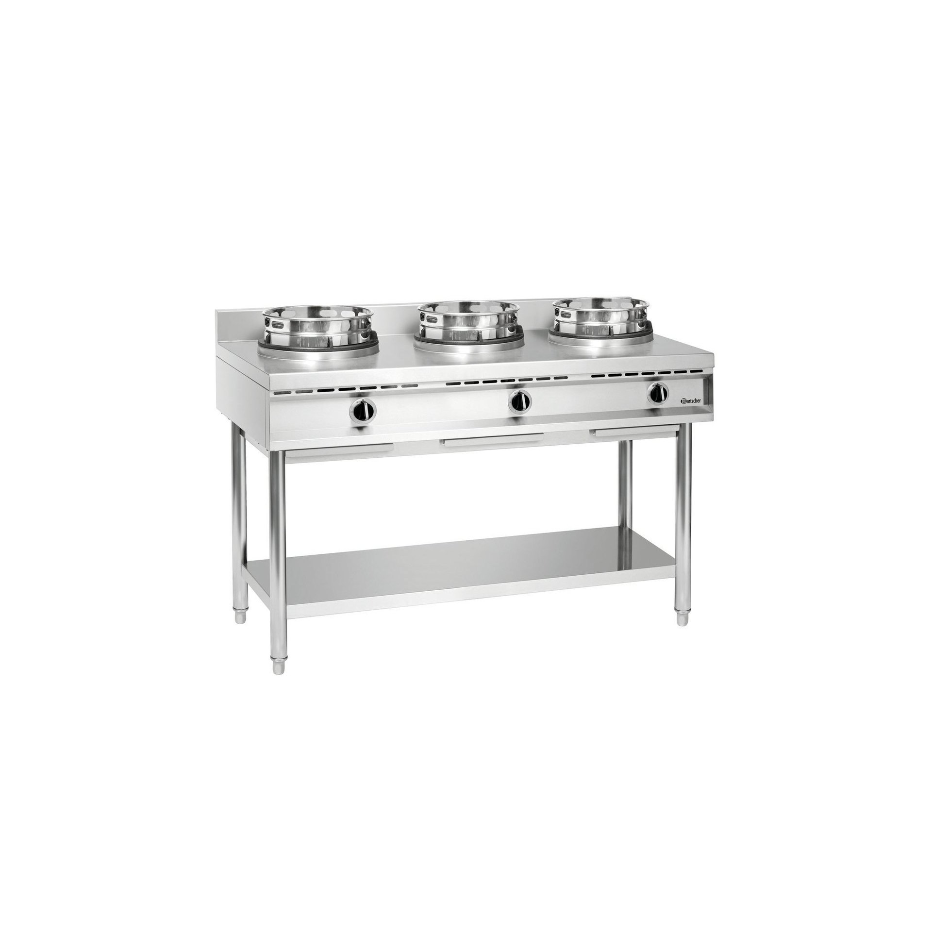 Wok-Herd, 3 Brenner