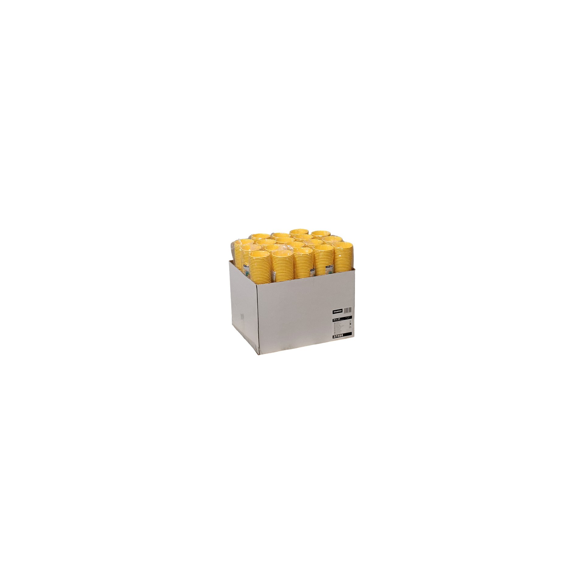 Trinkbecher, Pappe "To Go" 0,2 l Ø 8 cm · 9,2 cm gelb Trinkbecher, Pappe "To Go" 0,2 l Ø 8 cm · 9,2 cm gelb