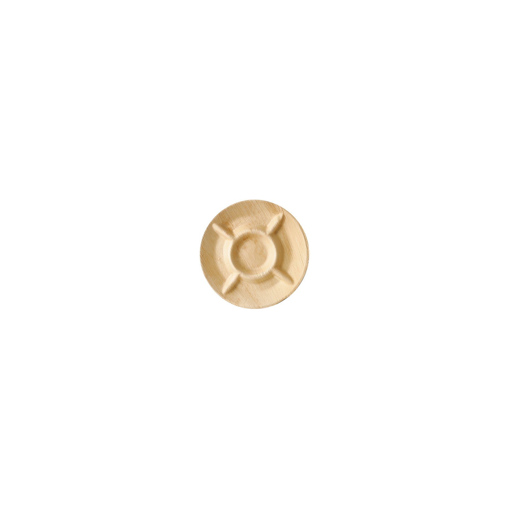 Teller, Palmblatt "pure" 5-geteilt Ø 24,5 cm · 2 cm