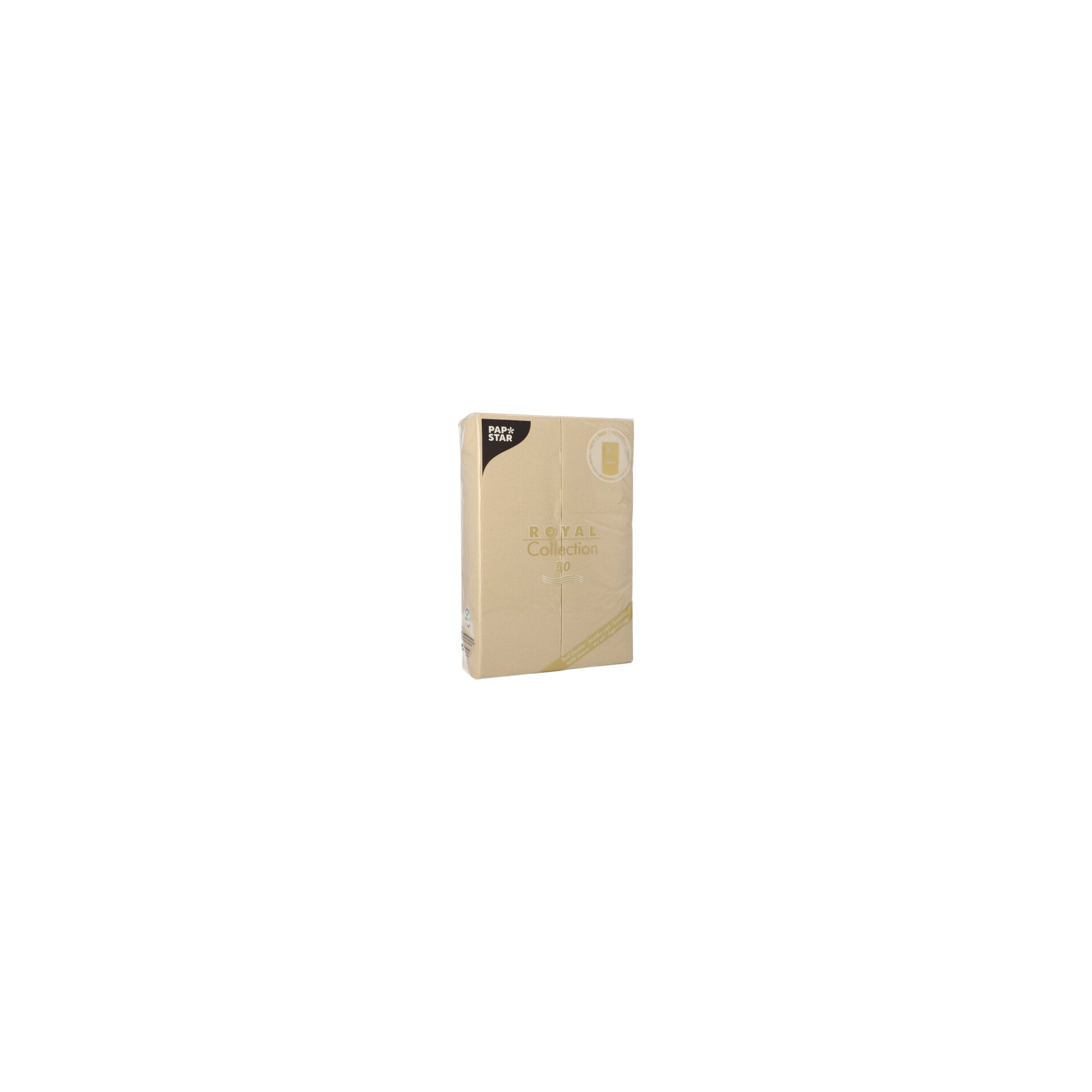 Servietten "ROYAL Collection" 48 cm x 30 cm sand mit Besteckfalz