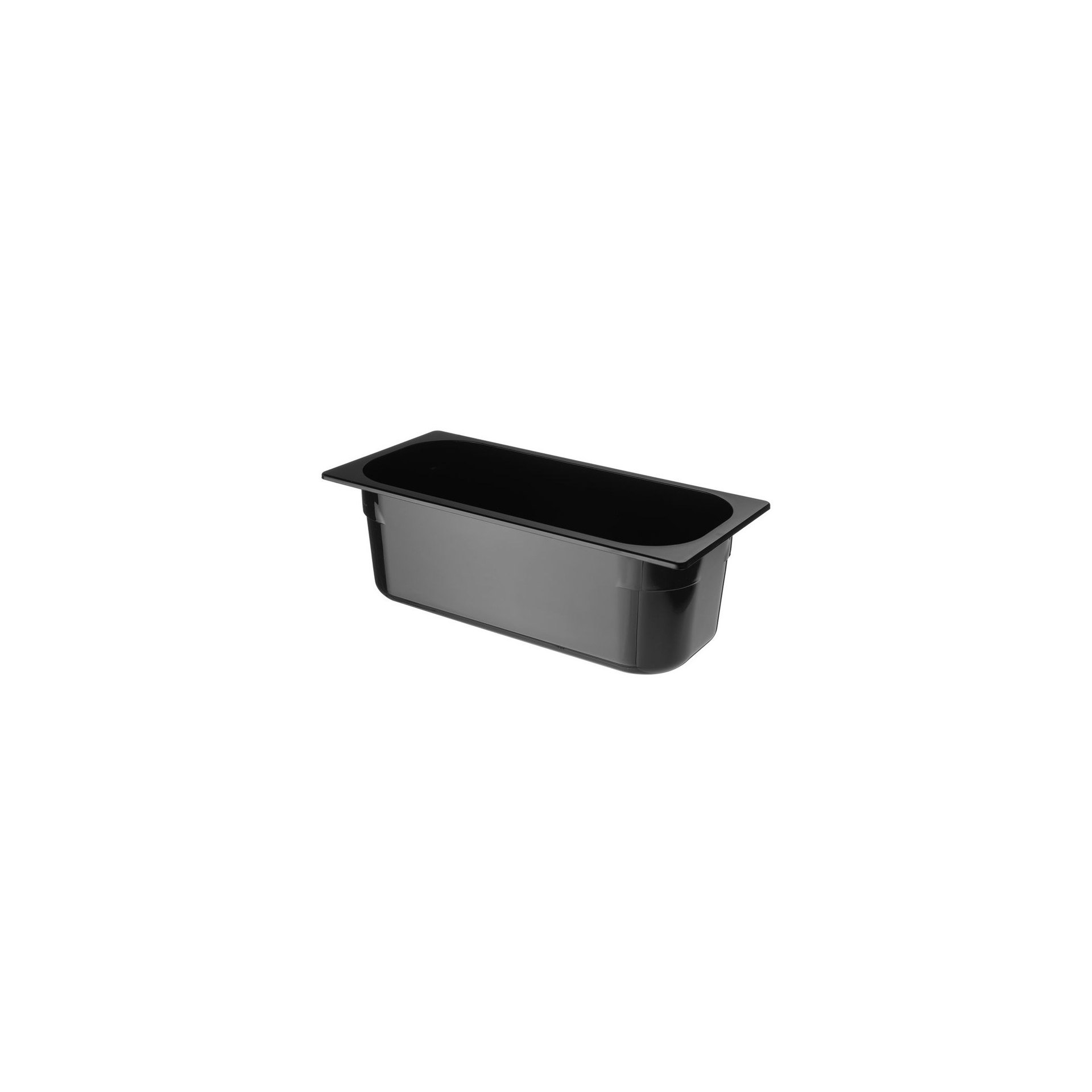 Eiscreme-Behälter Polycarbonat, 5L, Schwarz, 360x165x120mm Eiscreme-Behälter Polycarbonat, 5L, Schwarz, 360x165x120mm