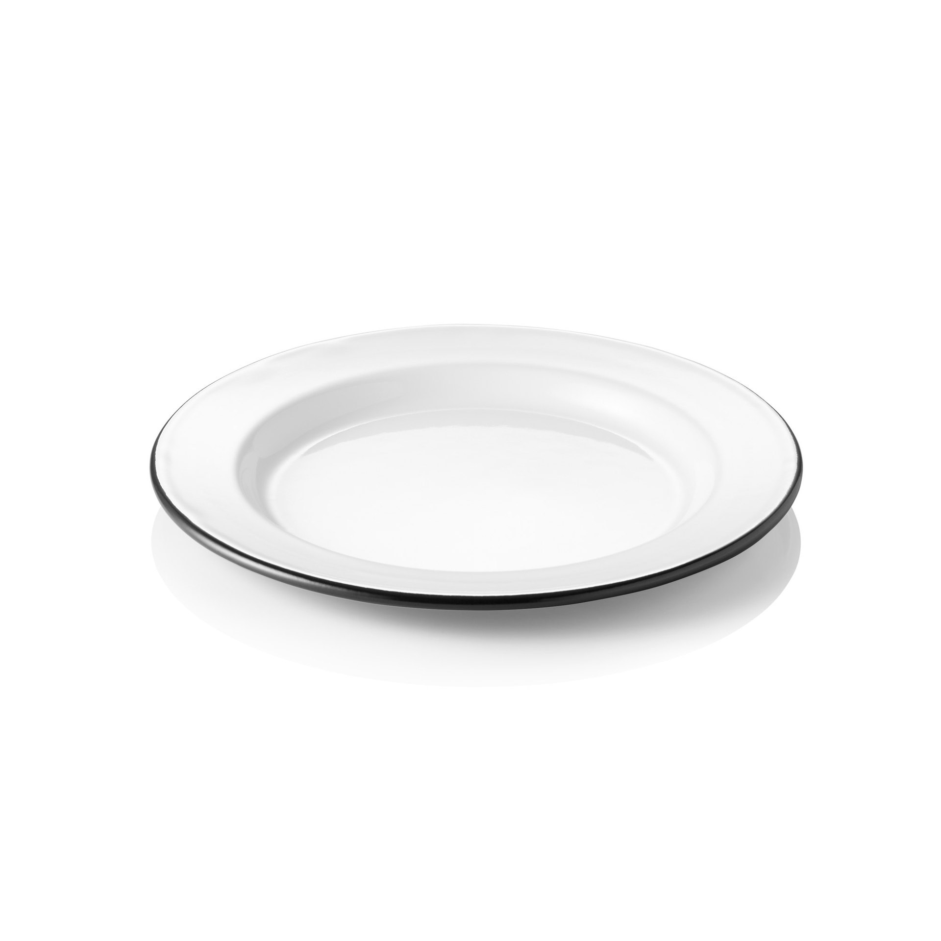Teller GRACE, flach, Ø 20 cm, Emaille