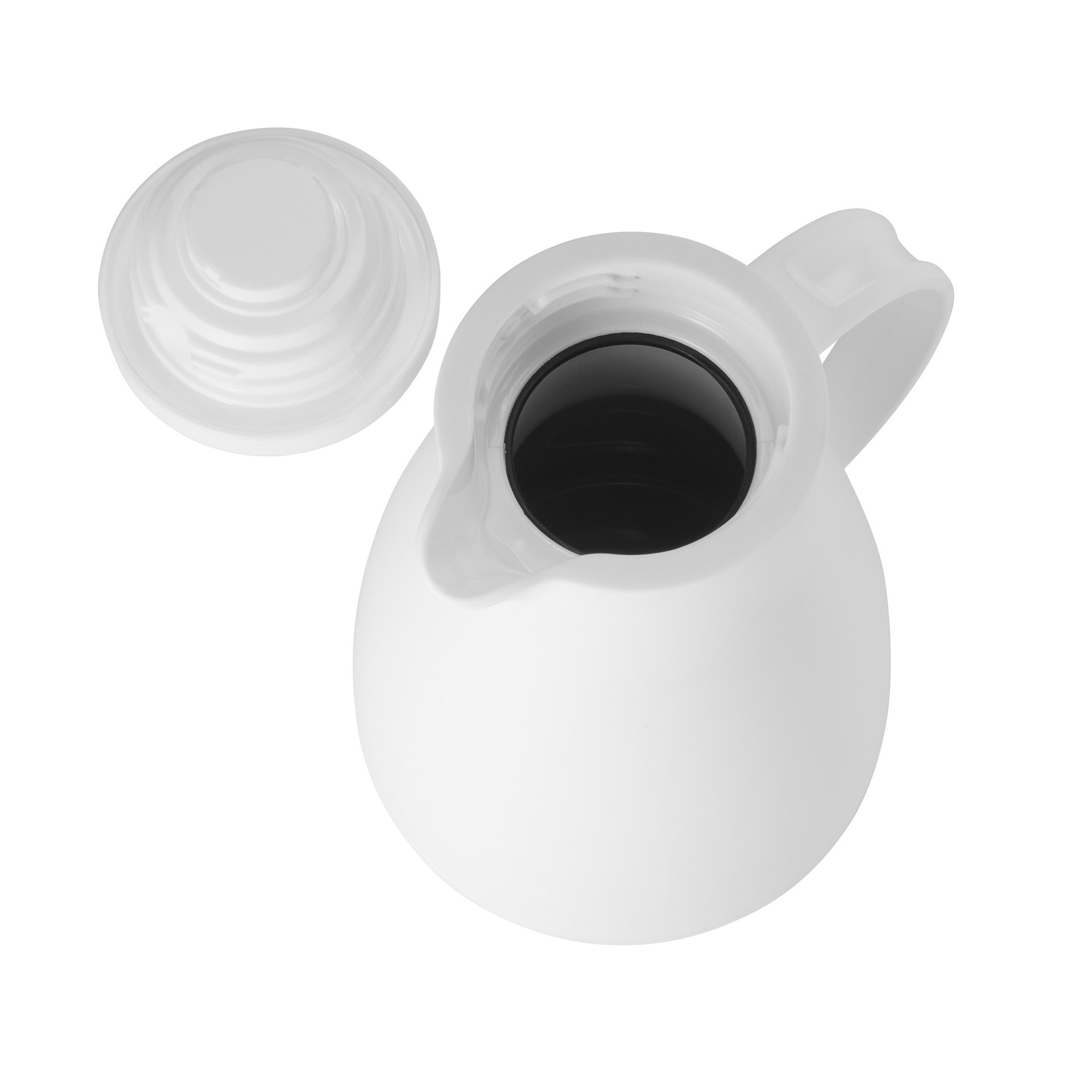 Isolierkanne, 0,7 ltr., Ø 12,5 cm, Höhe 19,5 cm, weiß