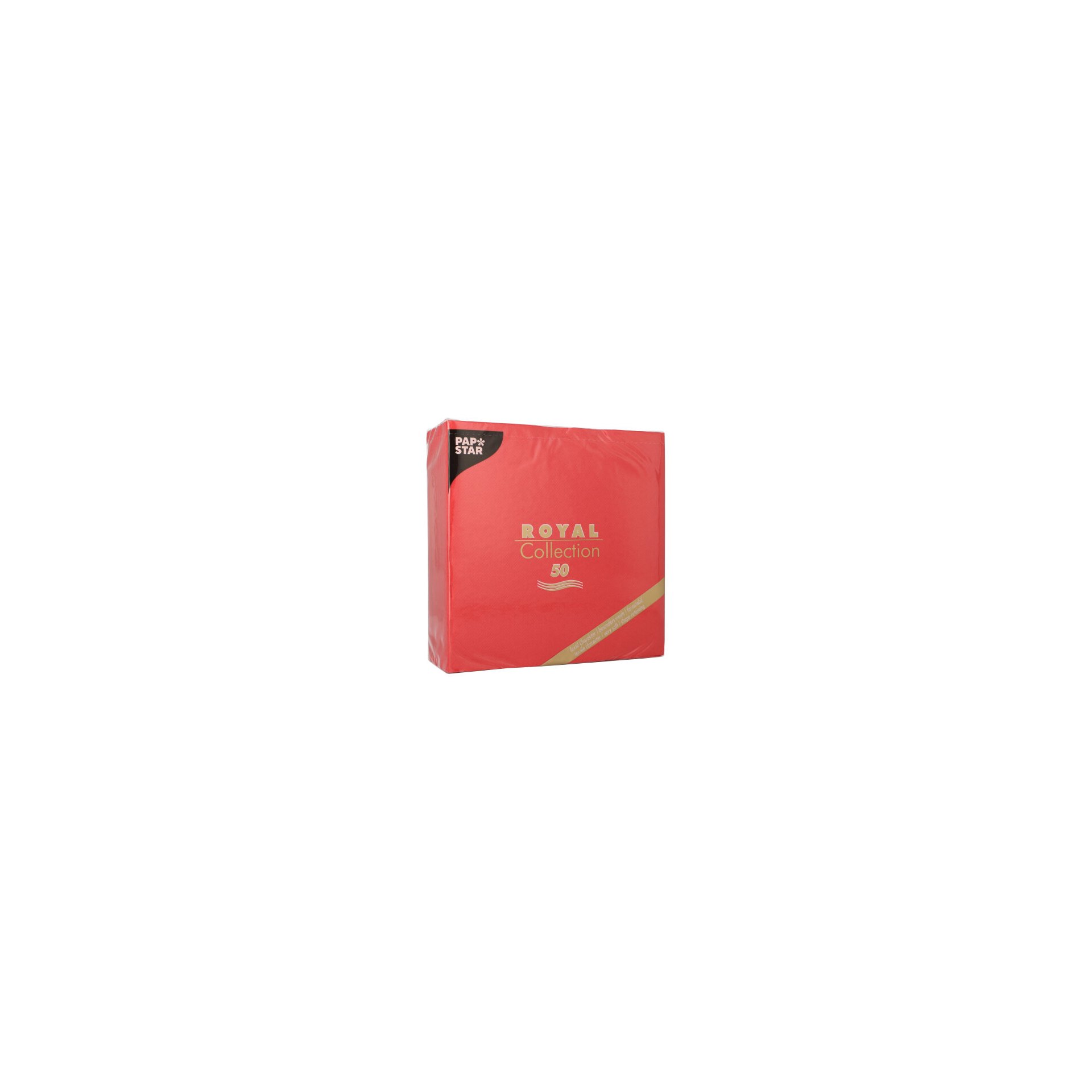 Servietten "ROYAL Collection" 1/4-Falz 40 cm x 40 cm rot