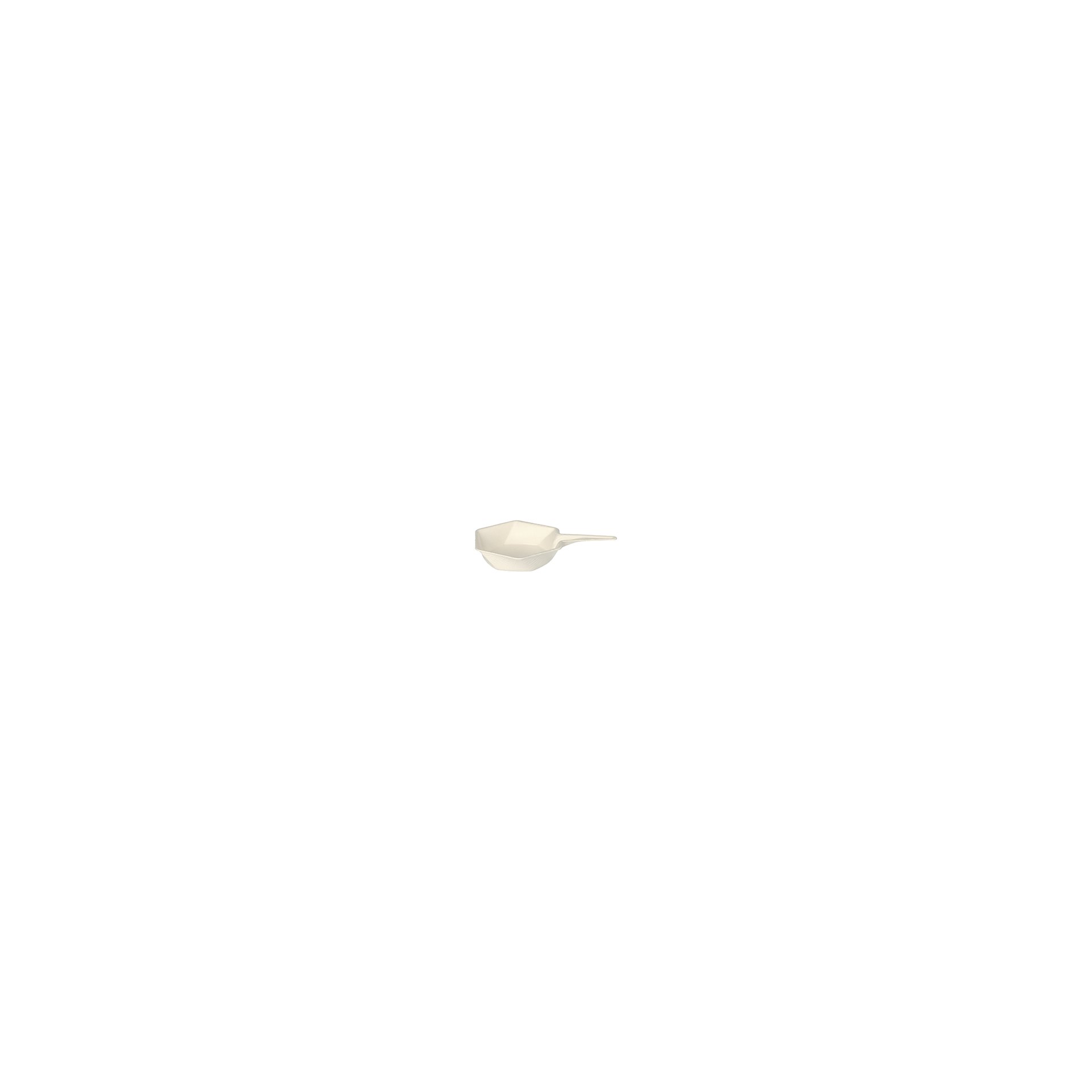 Fingerfood - Schalen Zuckerrohr "pure" 15 ml 1,5 cm x 9,5 cm x 6,3 cm weiss "Hexagon" Fingerfood - Schalen Zuckerrohr "pure" 15 ml 1,5 cm x 9,5 cm x 6,3 cm weiss "Hexagon"