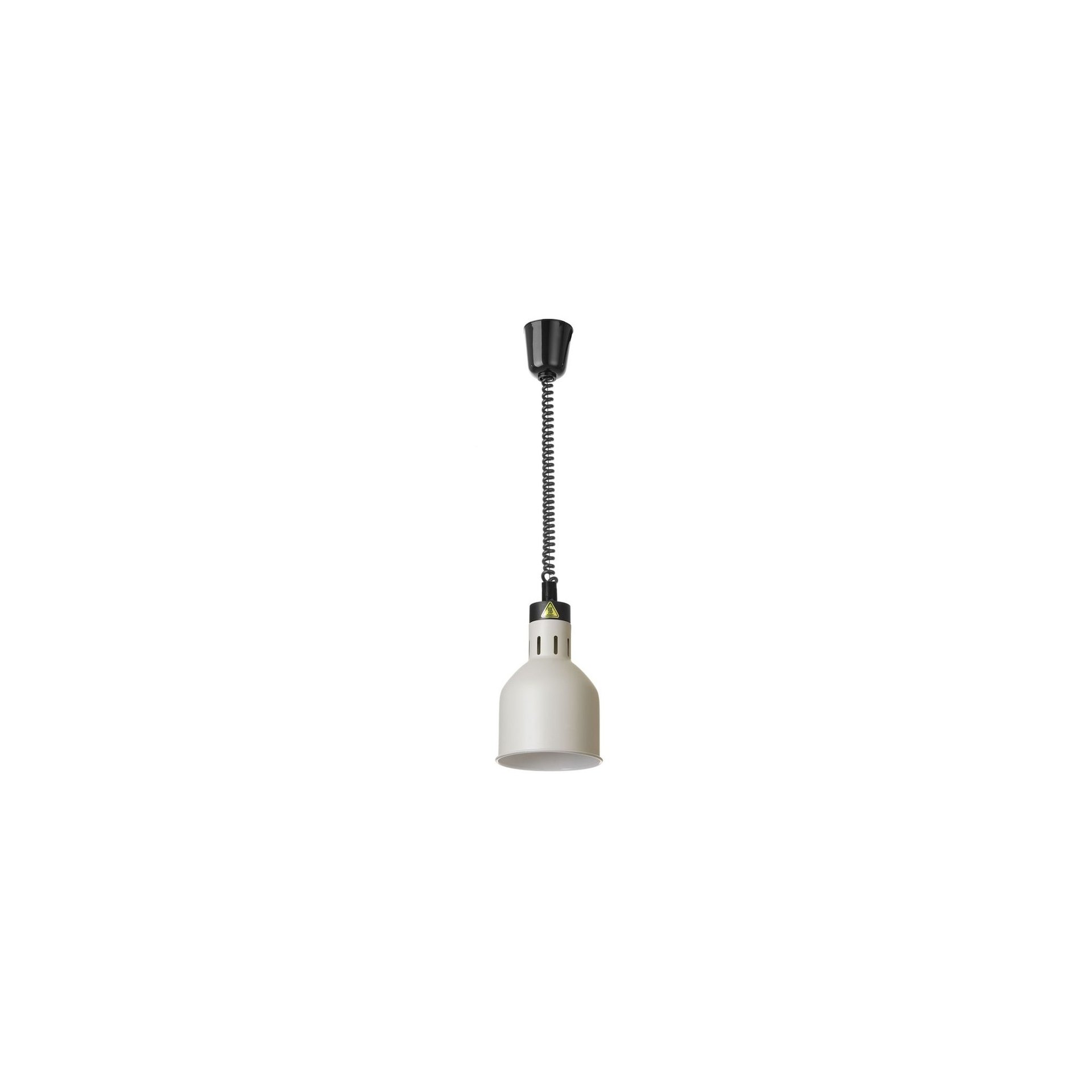 Höhenverstellbare Wärmelampe, zylinderförmig, Weiß, 230V/250W, ⌀175x(H)250mm Höhenverstellbare Wärmelampe, zylinderförmig, Weiß, 230V/250W, ⌀175x(H)250mm
