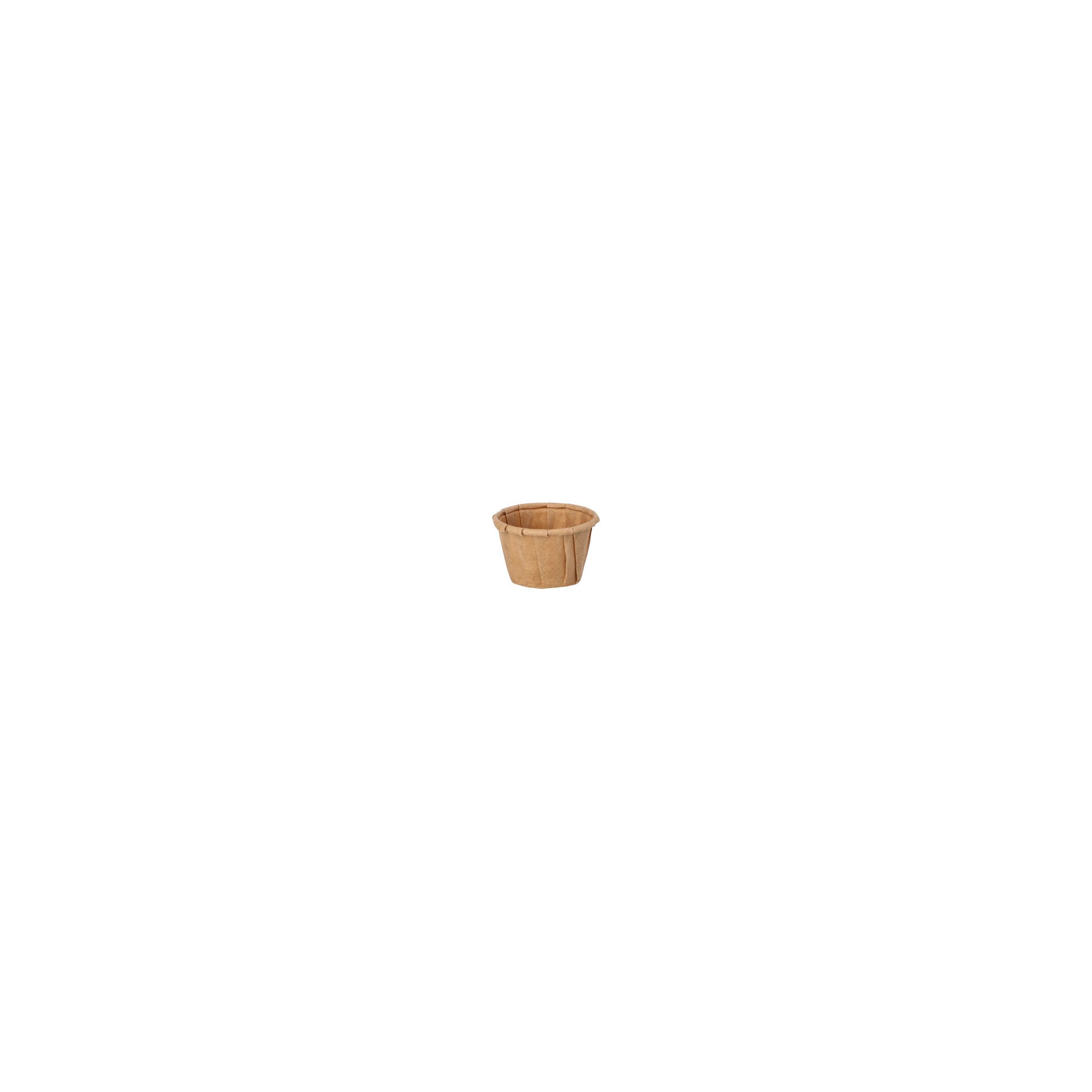 Dressingbecher, Papier "pure" 10 ml Ø 3,5 cm · 2,2 cm braun Dressingbecher, Papier "pure" 10 ml Ø 3,5 cm · 2,2 cm braun