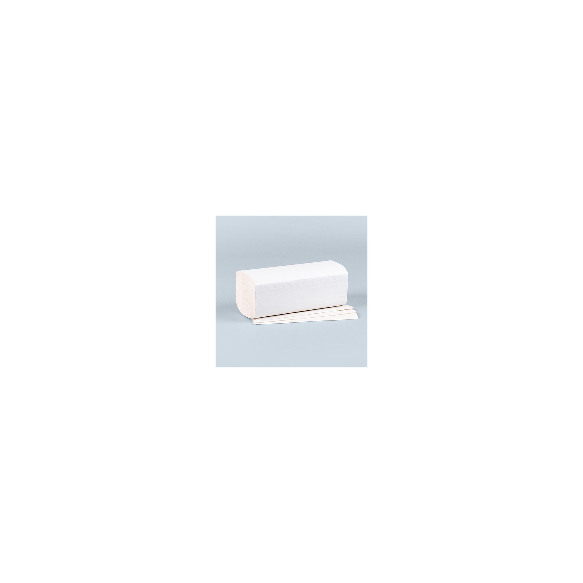 Blatt Handtuchpapier V-Falz 23 cm x 25 cm weiss "Eco" 2-lagig (20x160)
