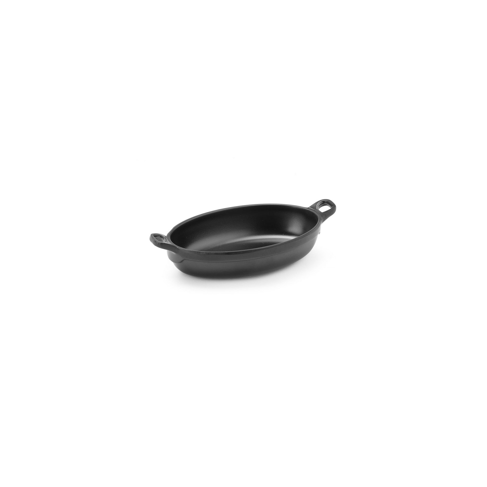 Miniatur-Pfanne, oval, Fine Dine, Schwarz, 155x80x(H)37mm Miniatur-Pfanne, oval, Fine Dine, Schwarz, 155x80x(H)37mm