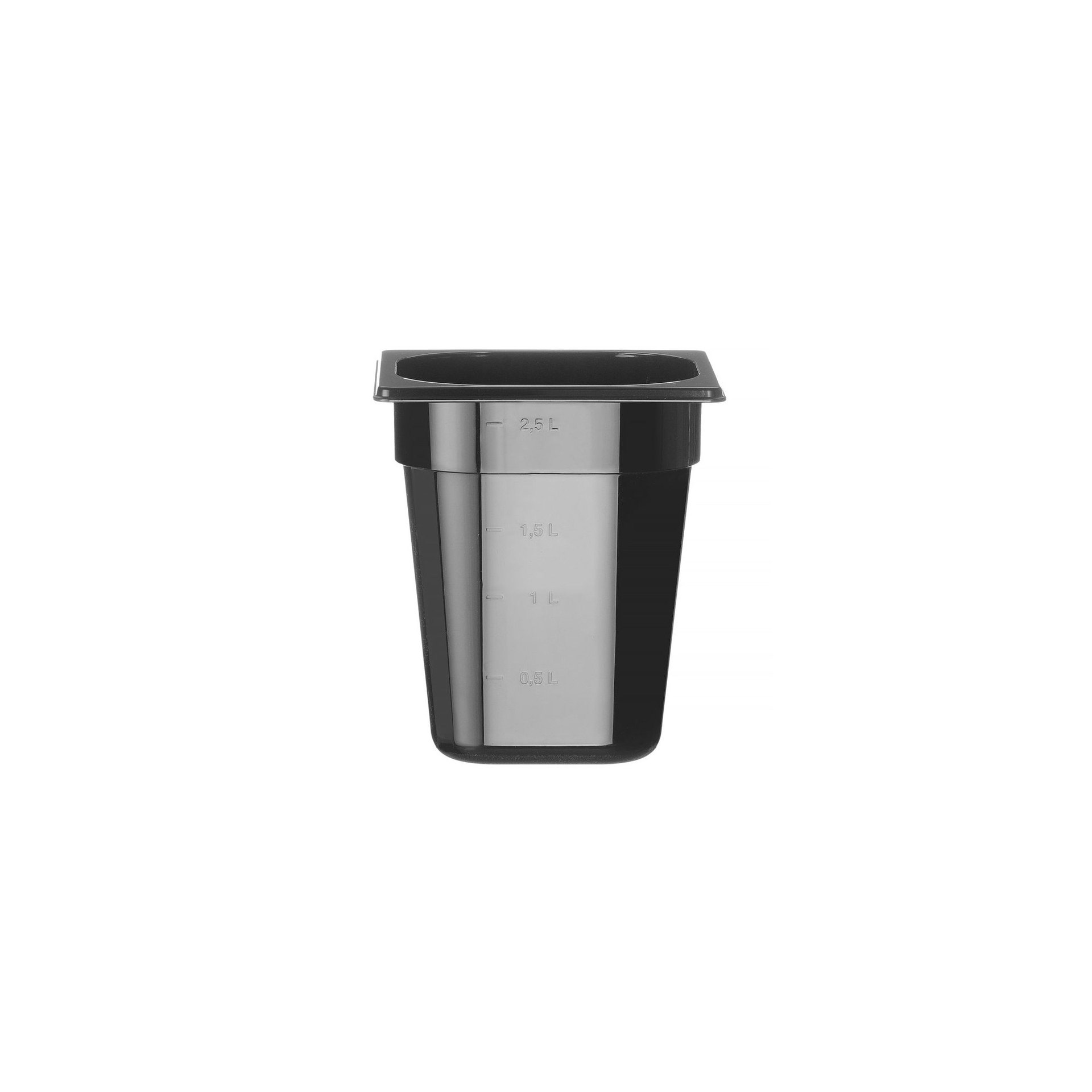 Gastronorm-Behälter 1/6, Profi Line, GN 1/6, 3,4L, Schwarz, 176x162x(H)200mm