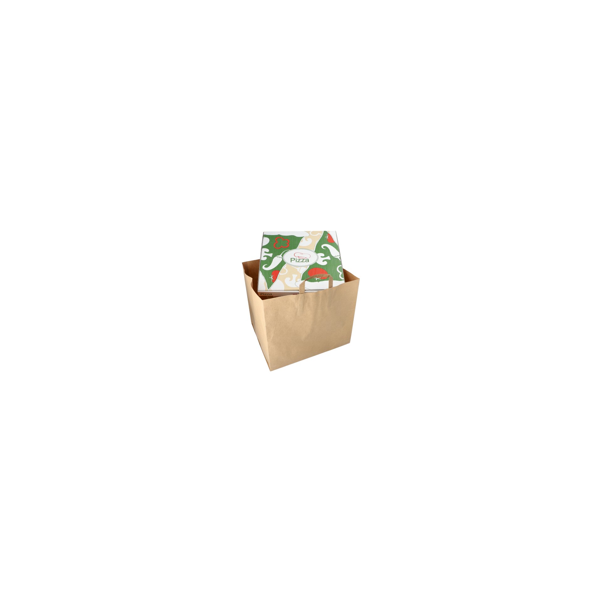 Tragetaschen, Papier XXL 33 cm x 37 cm x 34,5 cm braun mit Tragegriff Tragetaschen, Papier XXL 33 cm x 37 cm x 34,5 cm braun mit Tragegriff