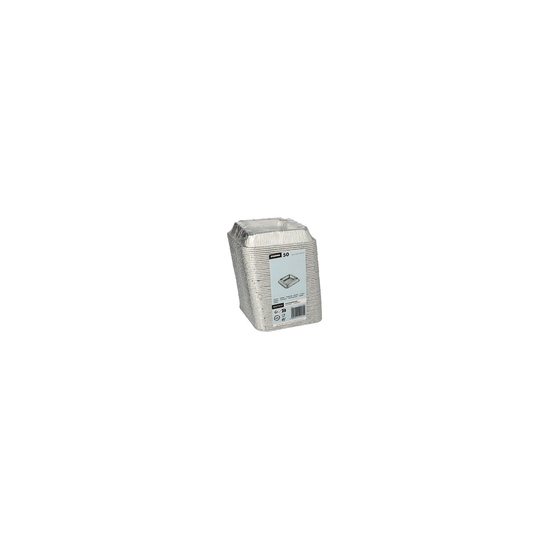 Aschenbecher, Alu eckig 2,2 cm x 12,5 cm x 12,5 cm Aschenbecher, Alu eckig 2,2 cm x 12,5 cm x 12,5 cm