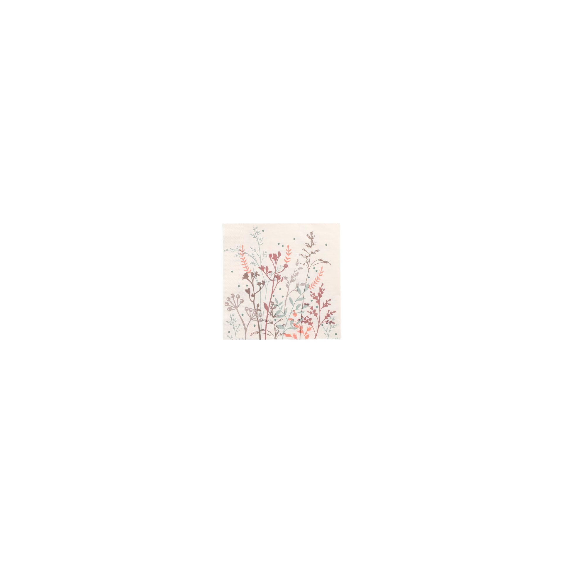 Servietten, 3-lagig 1/4-Falz 33 cm x 33 cm "Wild Grasses"